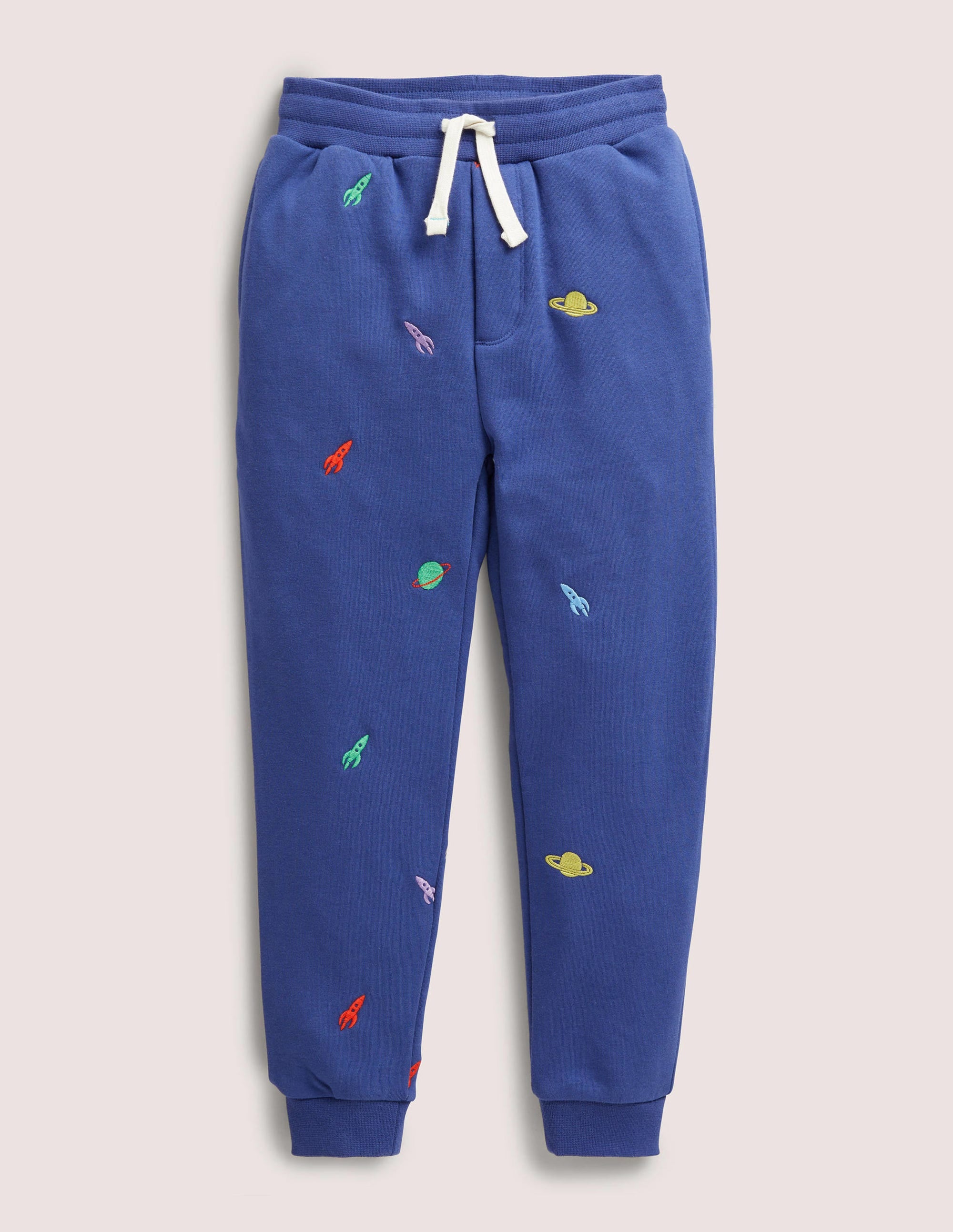 Bestickte Jogginghose mit Weltraummotiv-Indigoblau, Weltall - Image 1