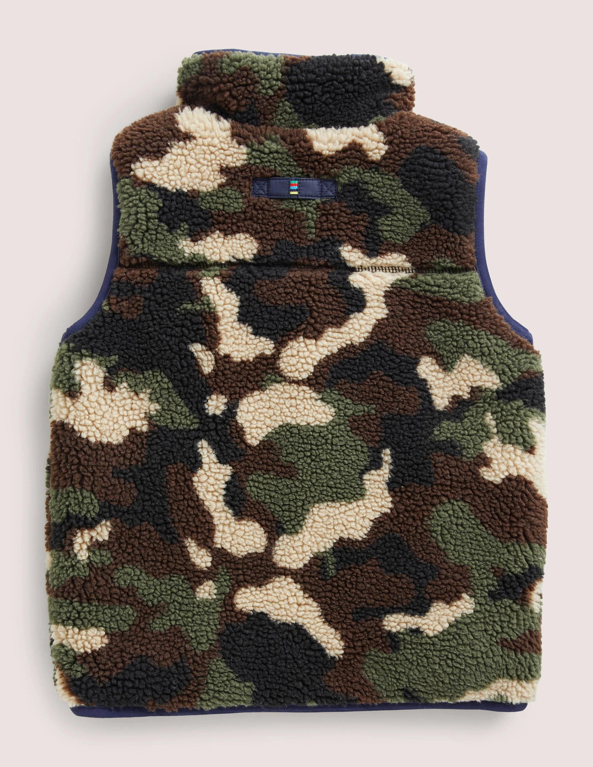 Reversible Navy/Camo Borg Gilet-Schuluniform-Navy/Camouflage, Borg - Image 2