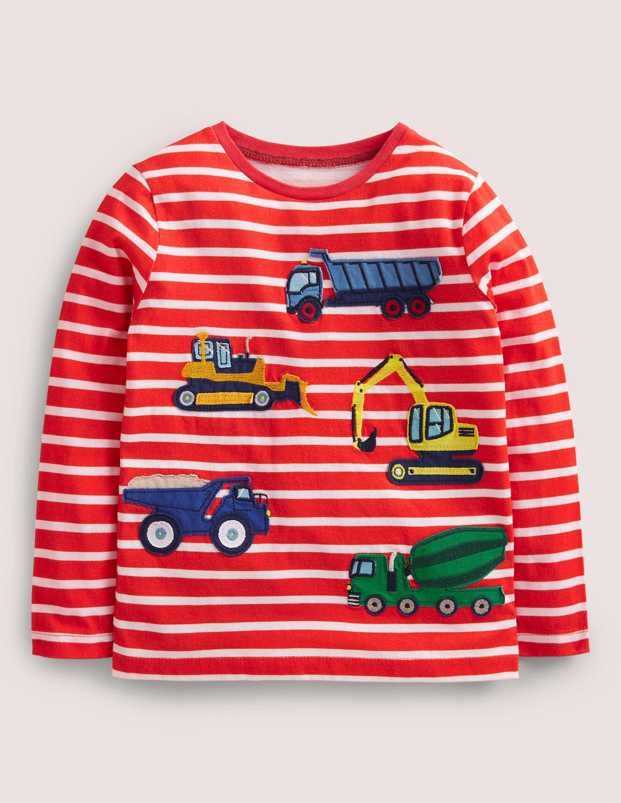 Appliqué Breton-Strawberry Tart Red Trucks - Image 1