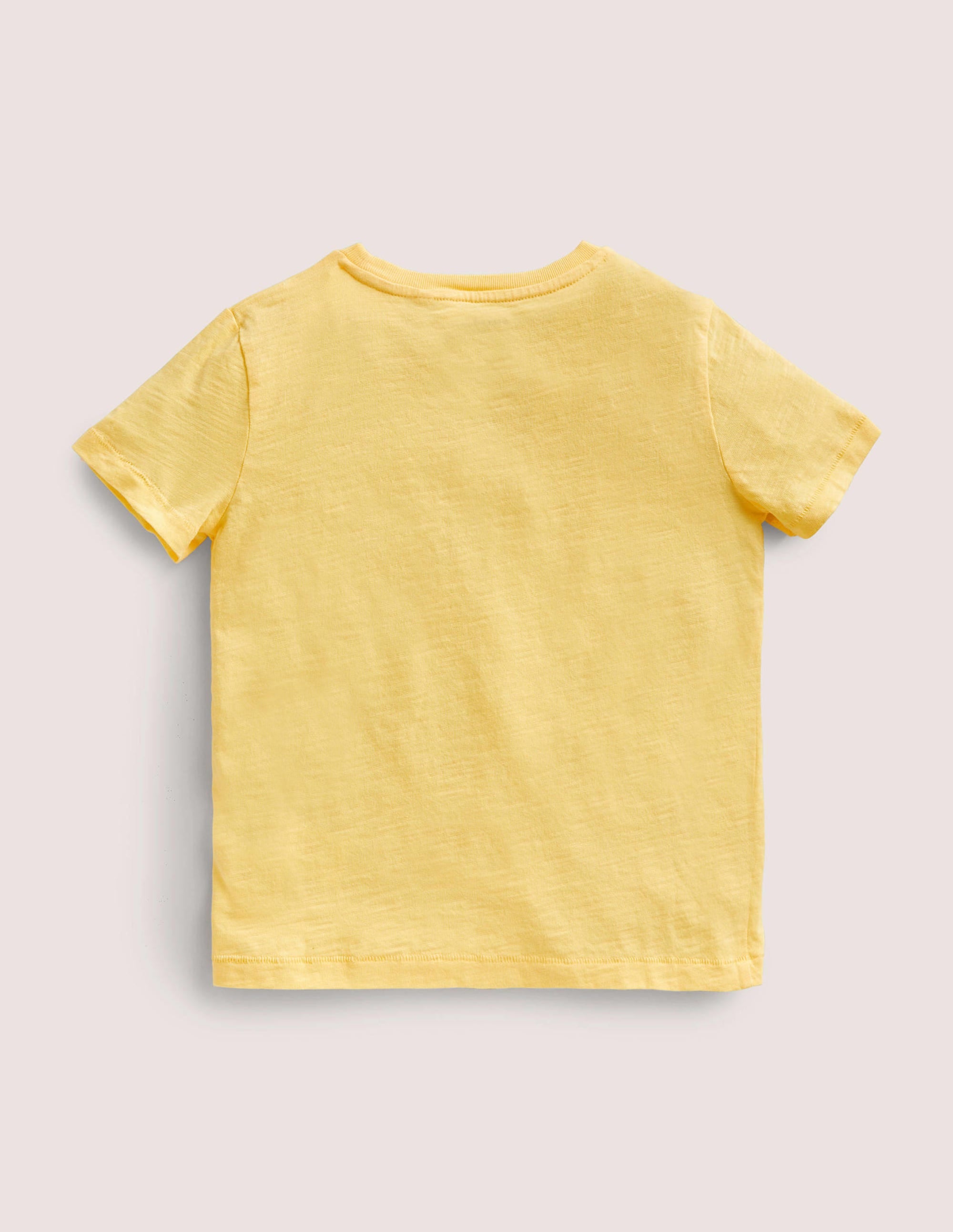 Striped Washed Slub T-shirt-Sun Bleach Yellow - Image 2