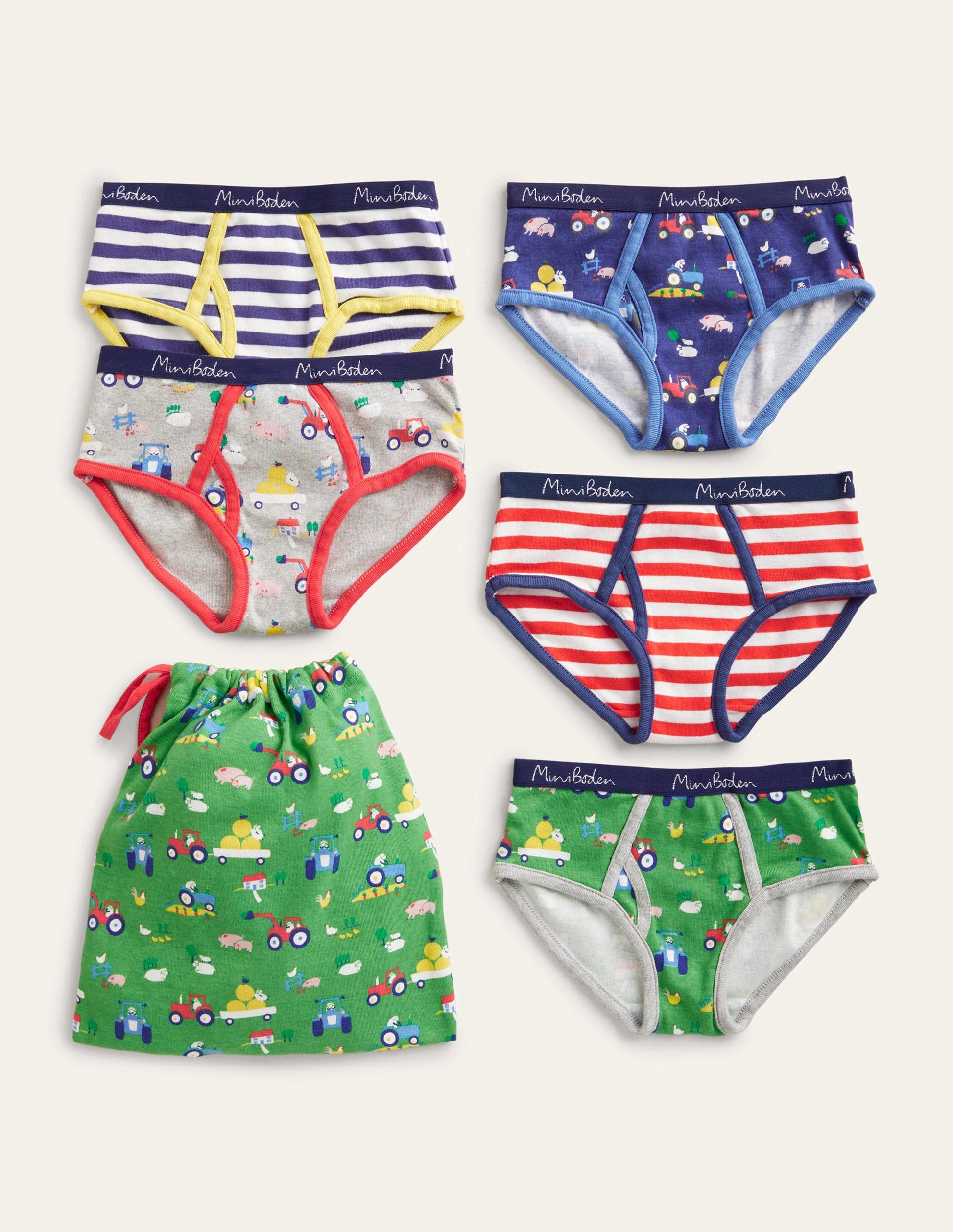5 slips-Motif ferme multi-1