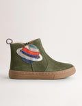 Originelle Wildlederstiefel (Jungen)-Khaki, Planet
