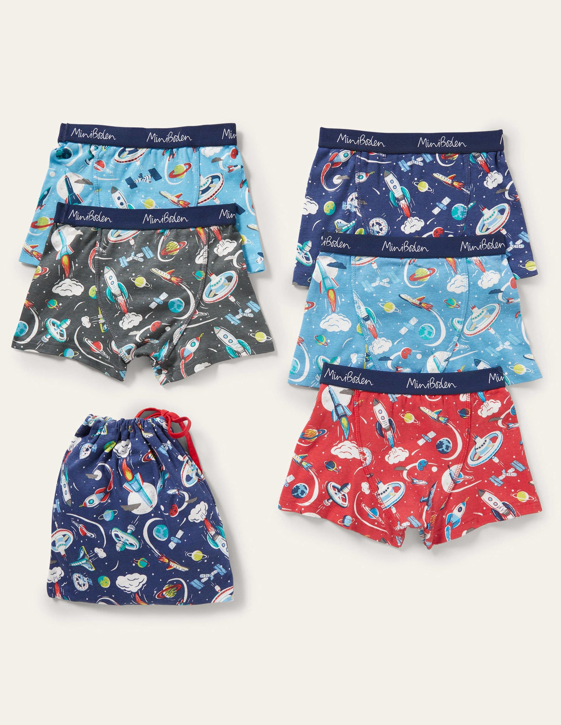 Boxershorts im 5er-Pack-Bunt, Weltall-1