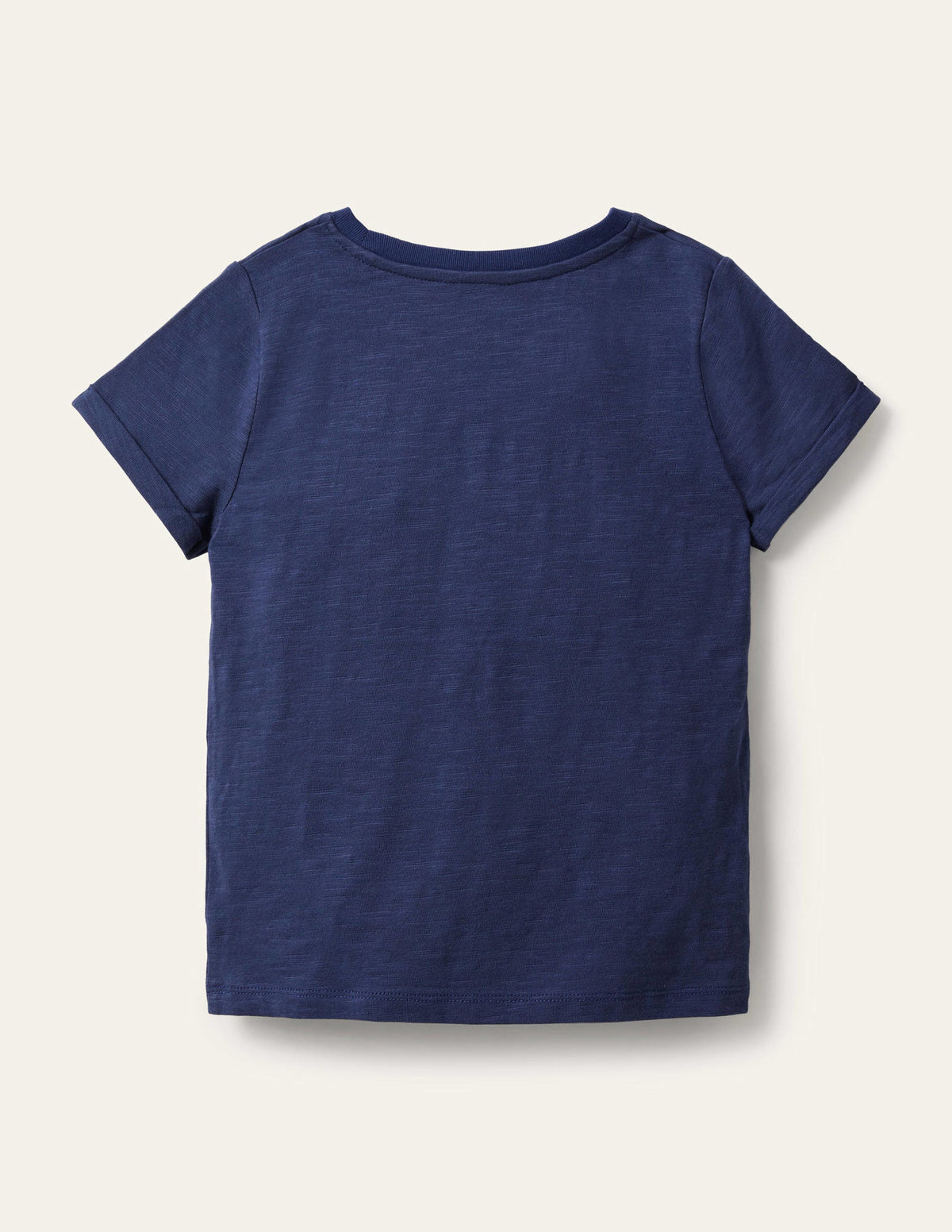 Flammgarn-T-Shirt mit Sterntasche-Segelblau-2