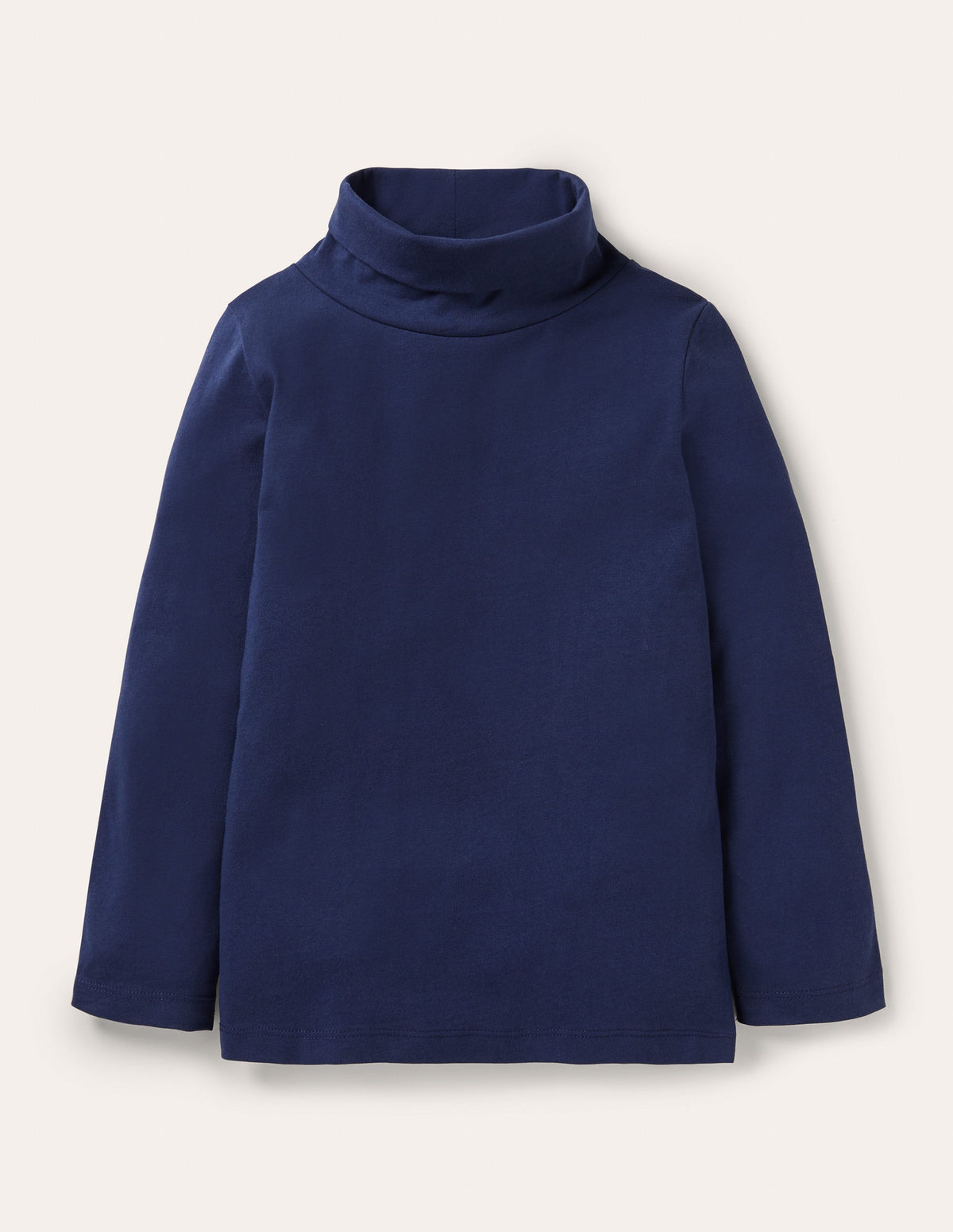 Superweiches Oberteil mit Rollkragen-Schuluniform-Navy - Image 1