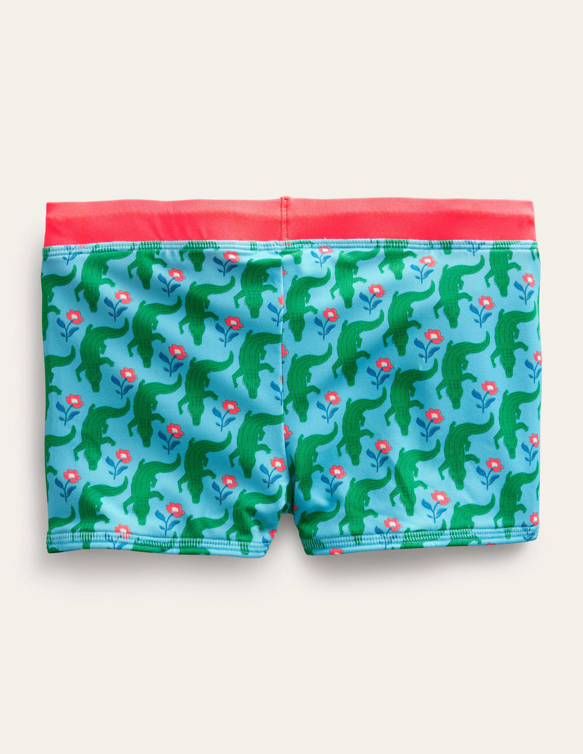 Badehose-Meerblau, Krokodilmuster-2
