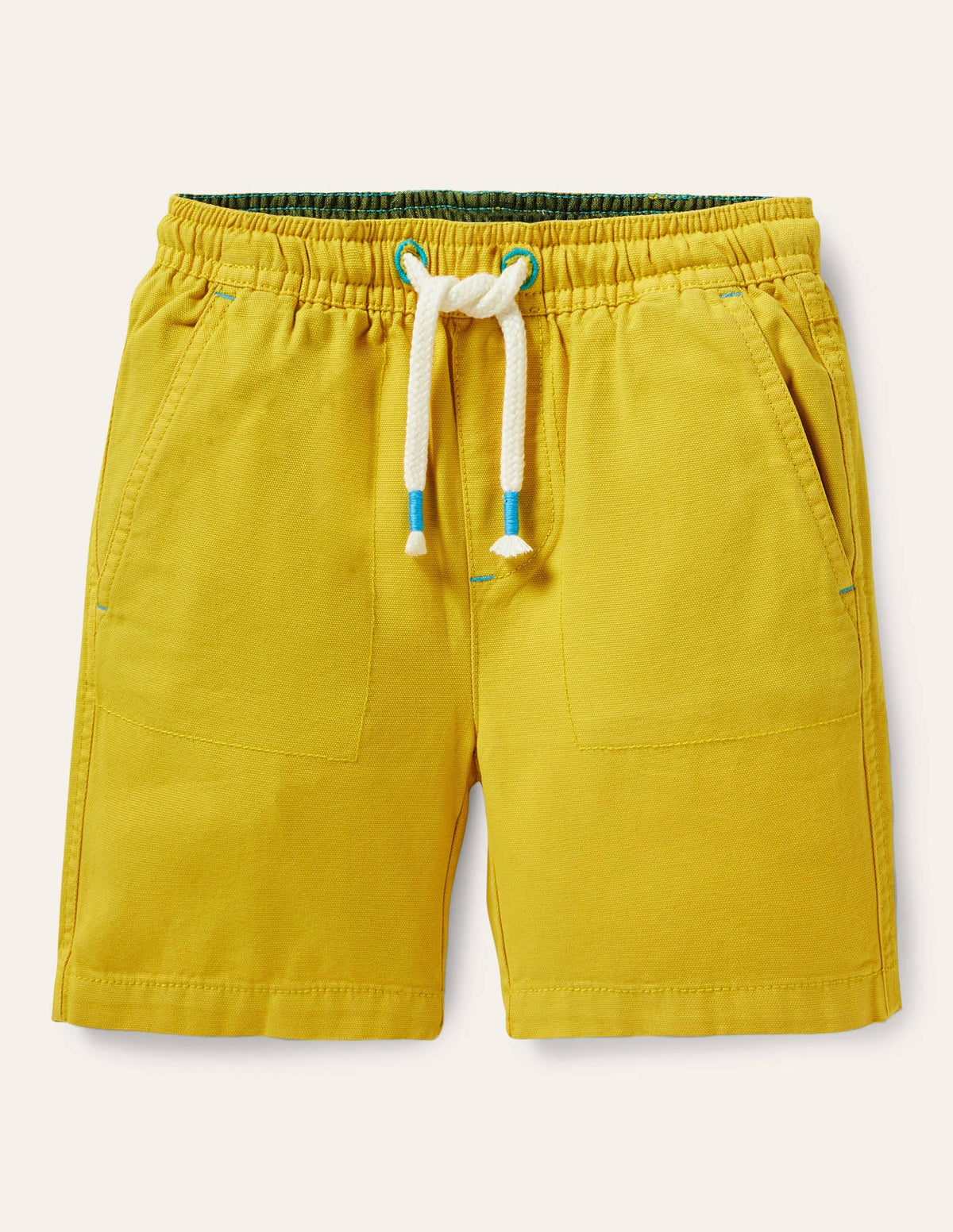Shorts zum Hineinschlüpfen mit Kordelzug-Narzissengelb - Image 1