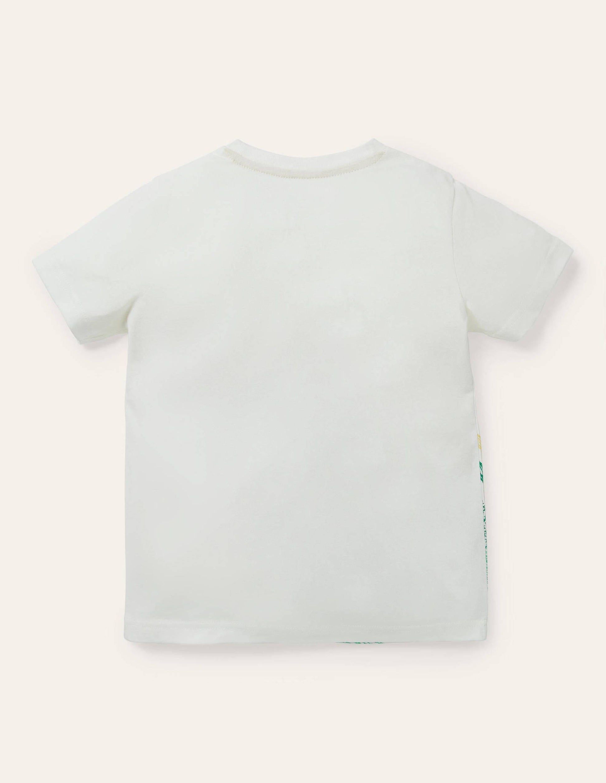 T-Shirt mit Superstitch-Naturweiß, Leguan-2