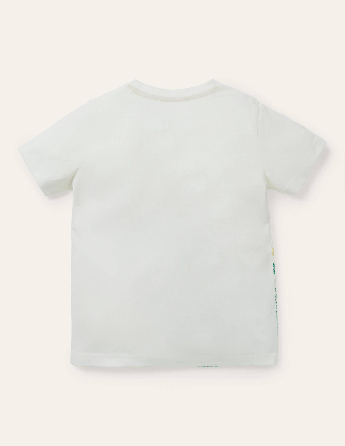 T-Shirt mit Superstitch-Naturweiß, Leguan - Image 2
