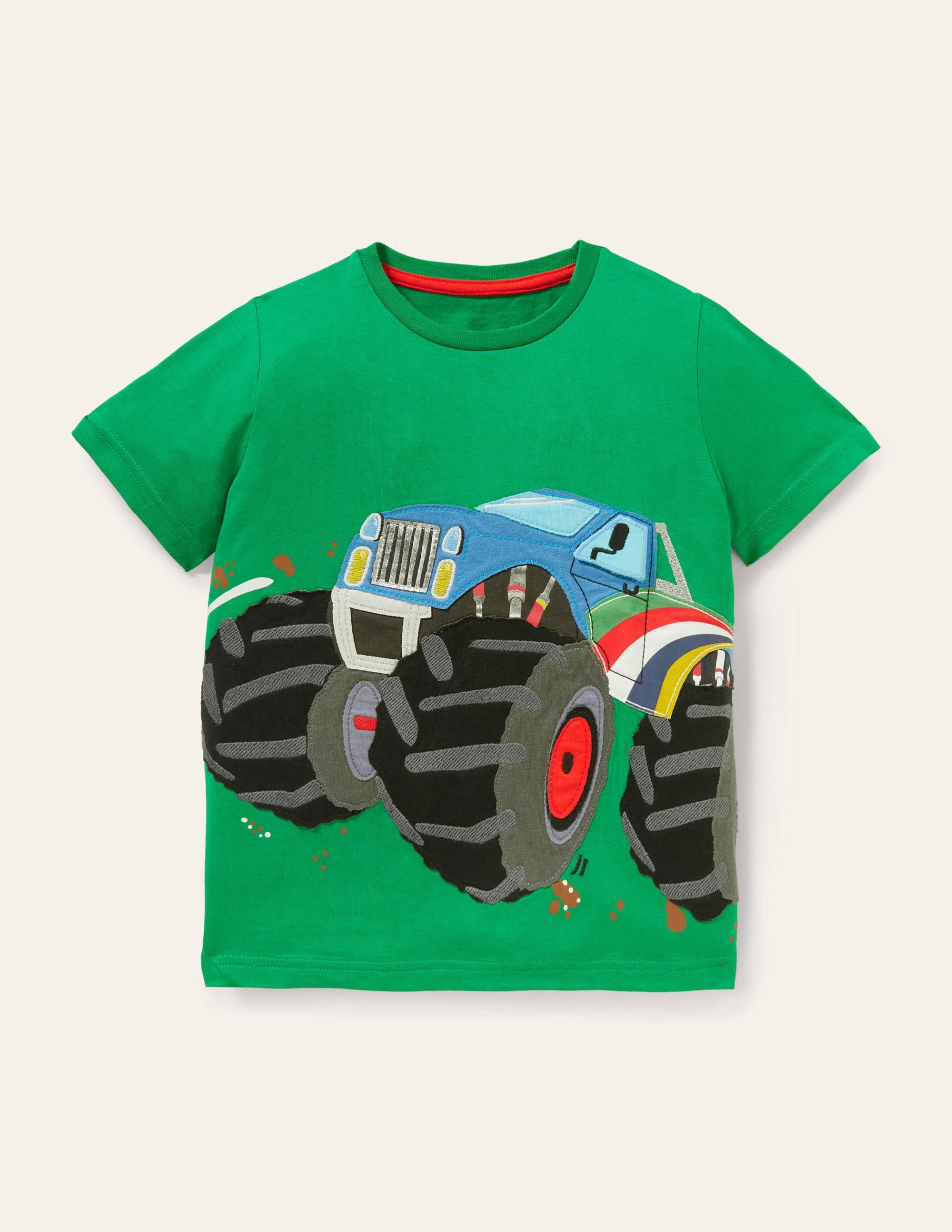 T-shirt avec rabats à soulever-Monster Truck poivron vert - Image 1