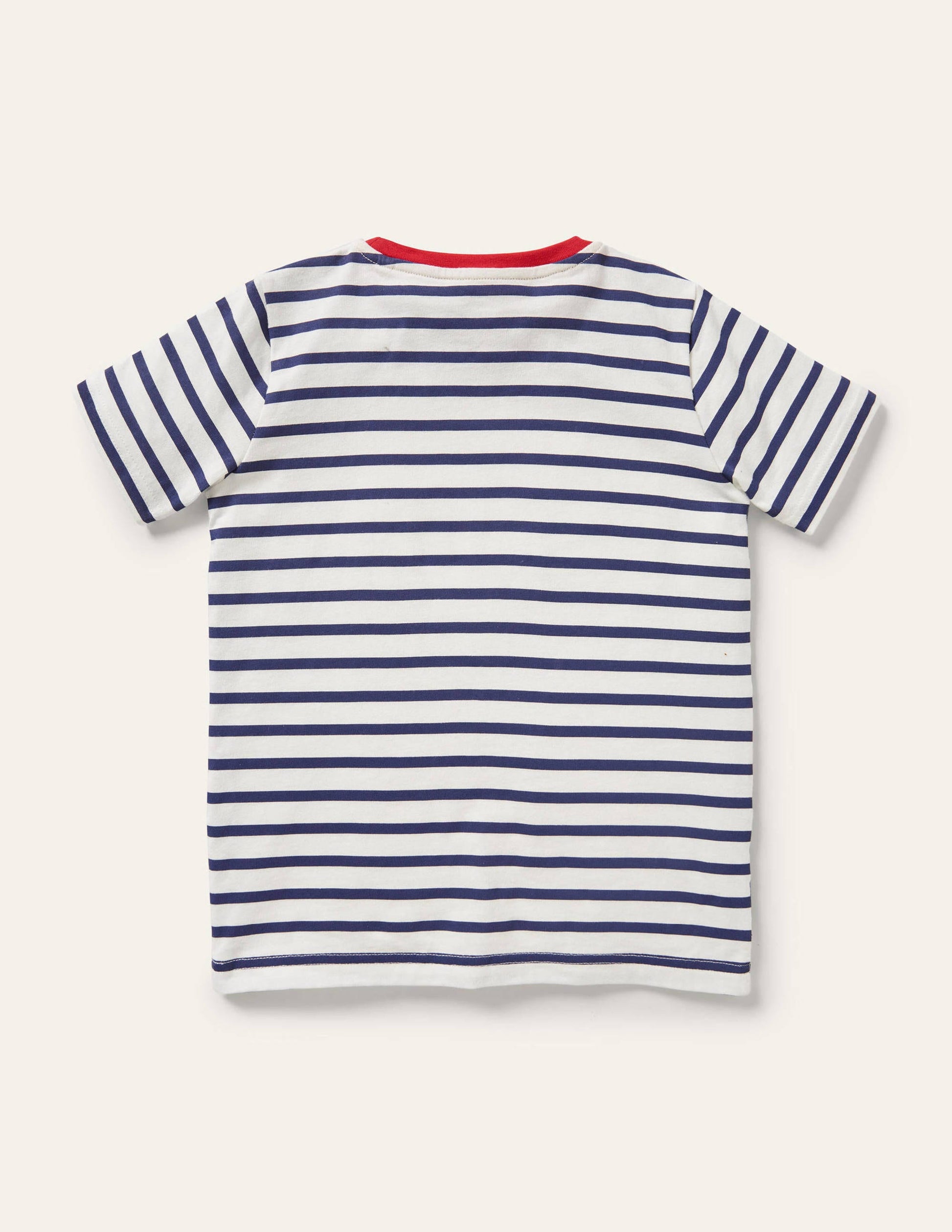 T-shirt façon déguisement-Pirate ivoire/bleu tribord-2