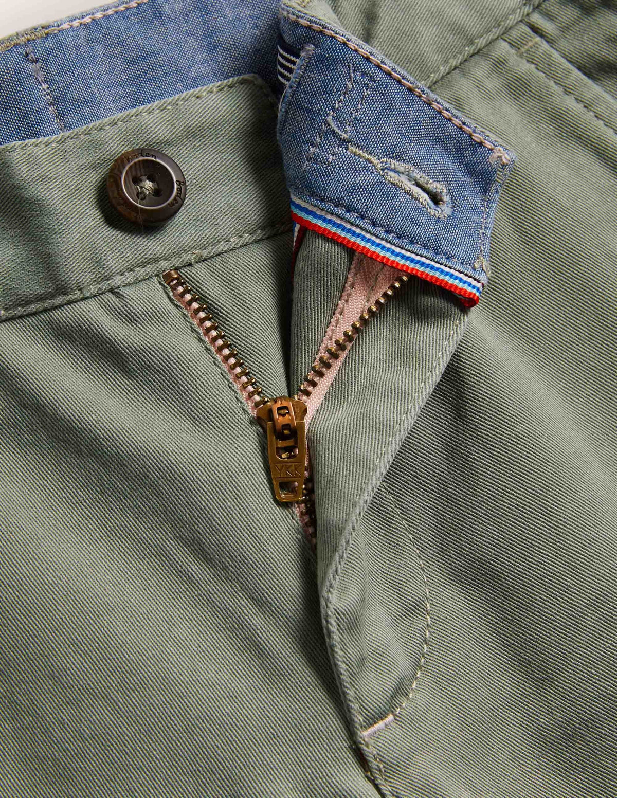 Chino Stretch Trousers-Pottery Green - Image 3
