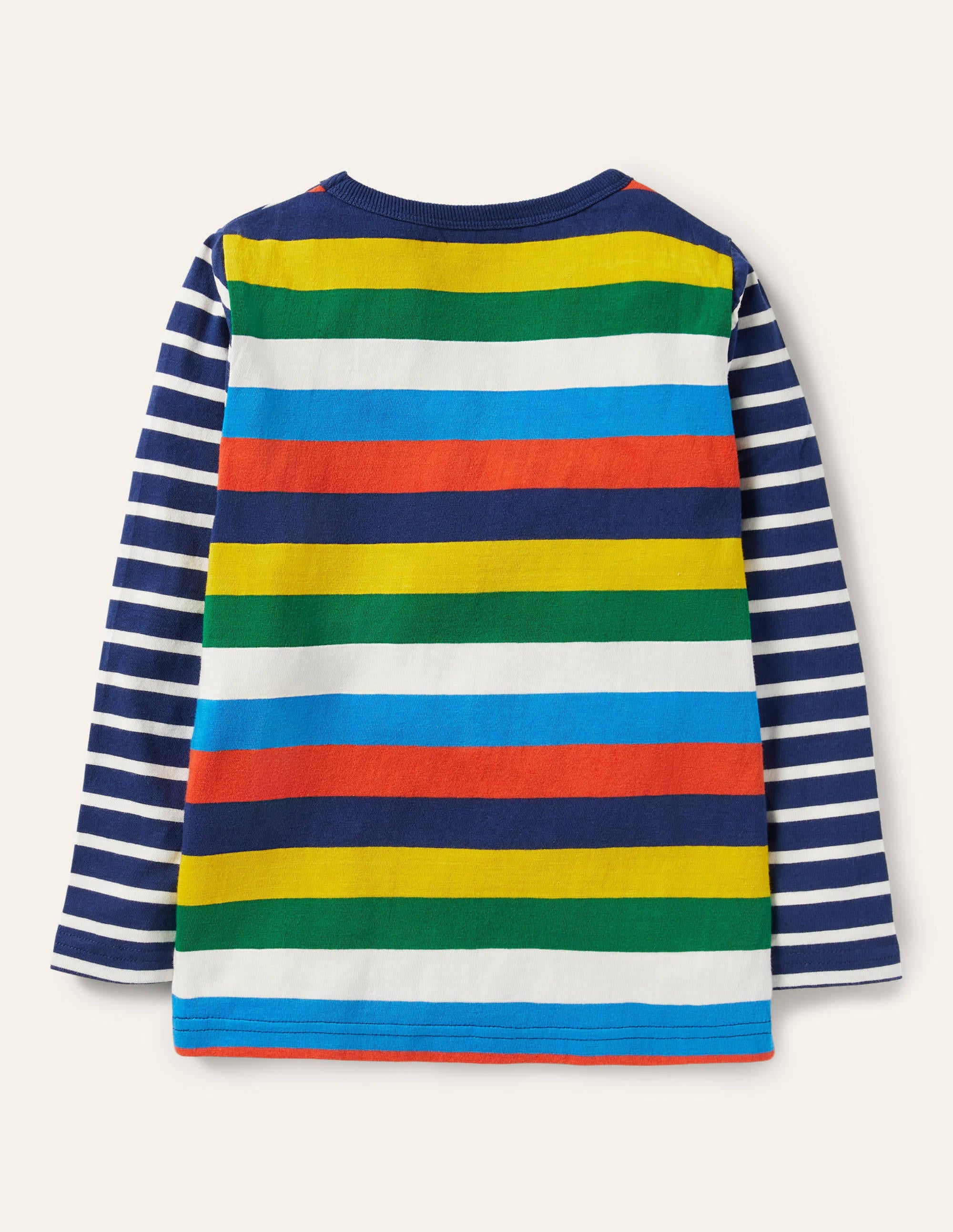 Langärmliges Bretonshirt-Segelblau/Naturweiß - Image 2
