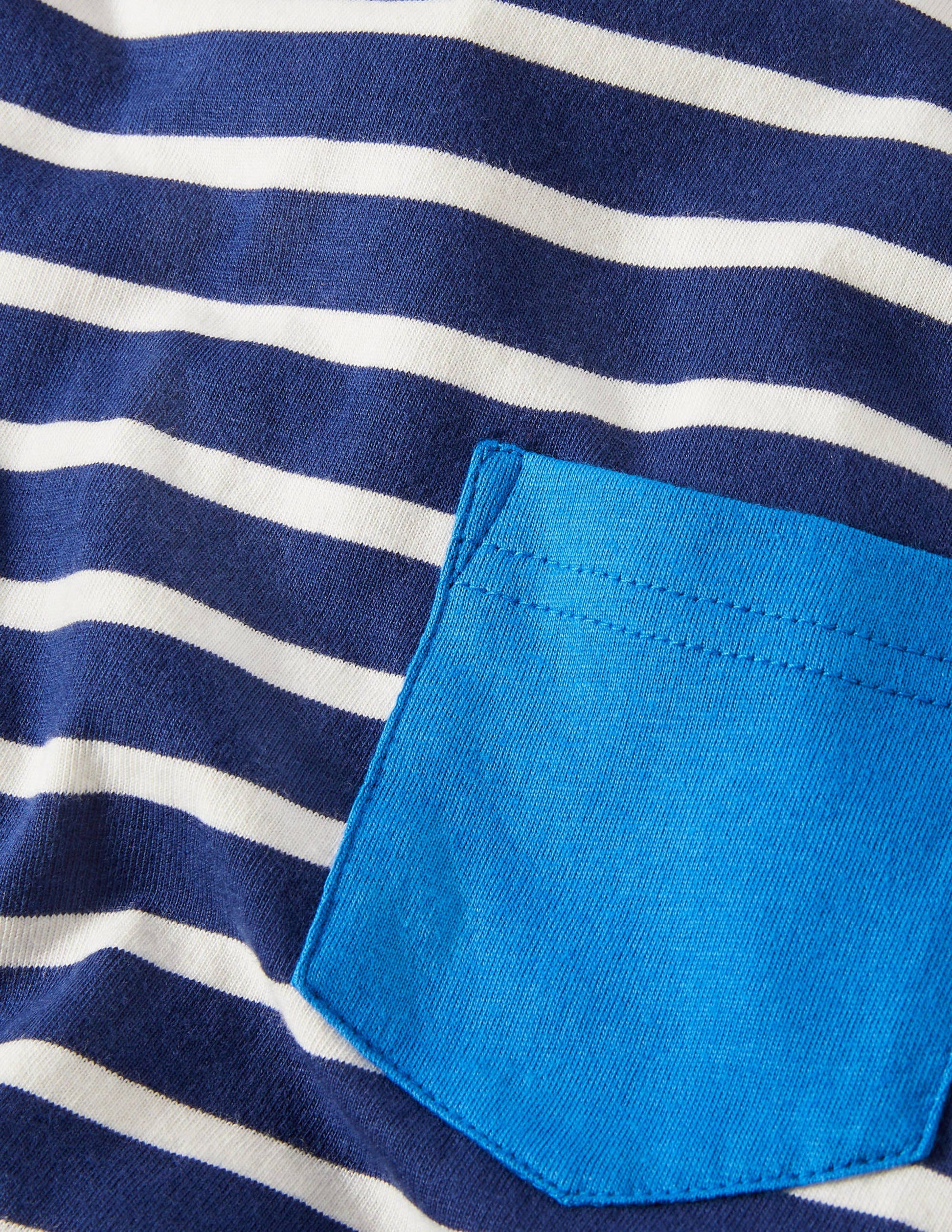Langärmliges Bretonshirt-Segelblau/Naturweiß-3