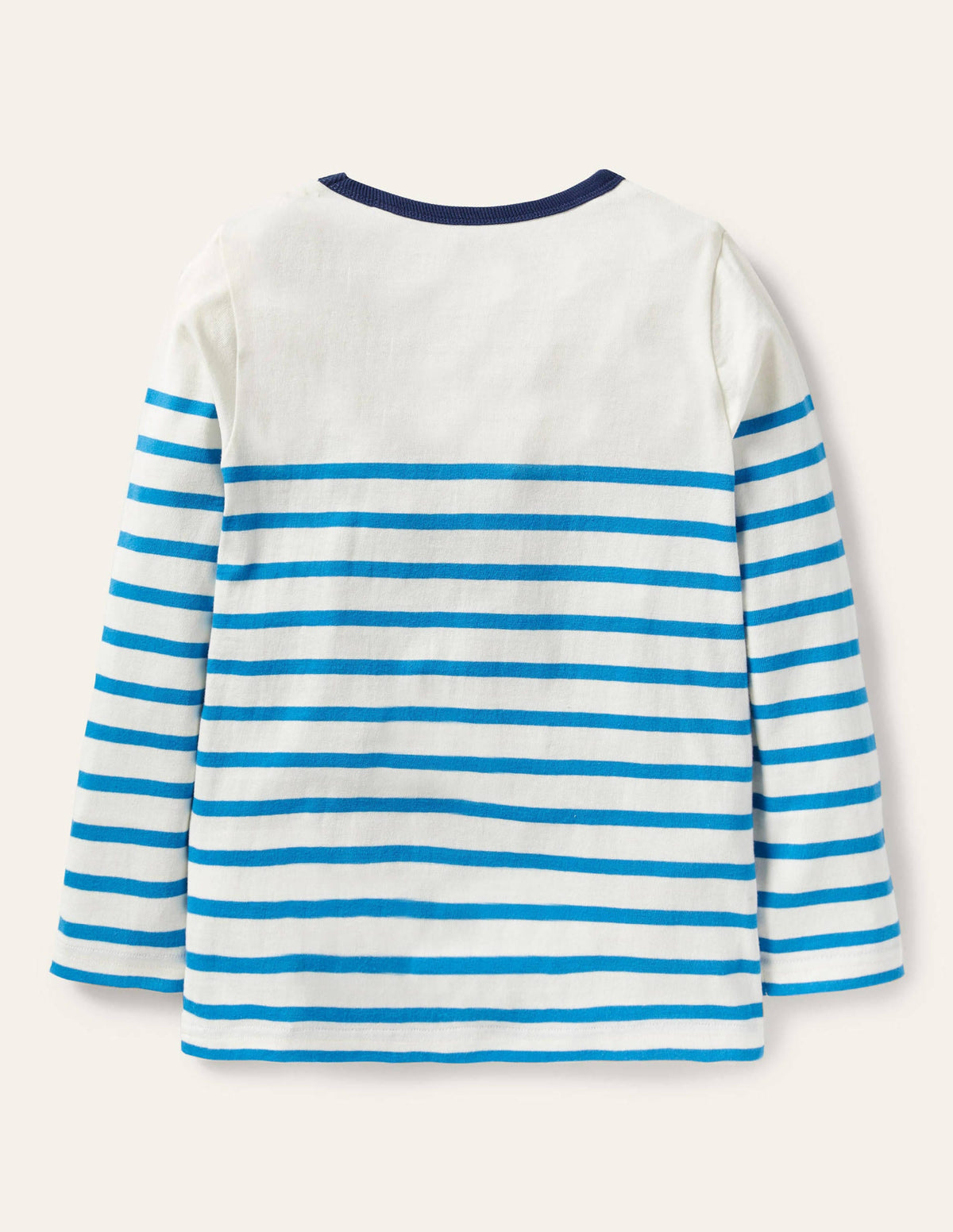 Langärmliges Bretonshirt-Naturweiß/Marokkoblau, Wettermotiv-2