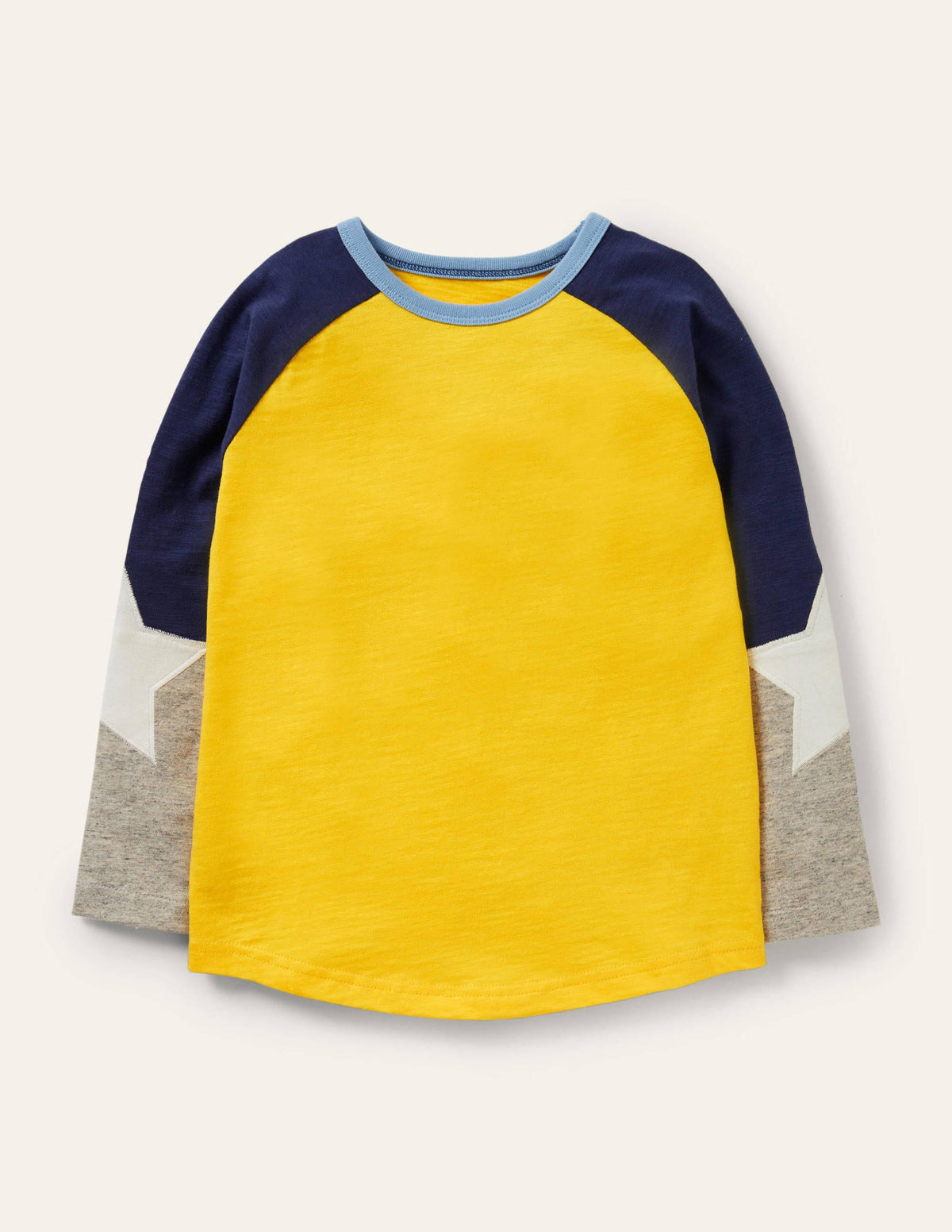 T-shirt à manches raglan-Jaune jonquille-1