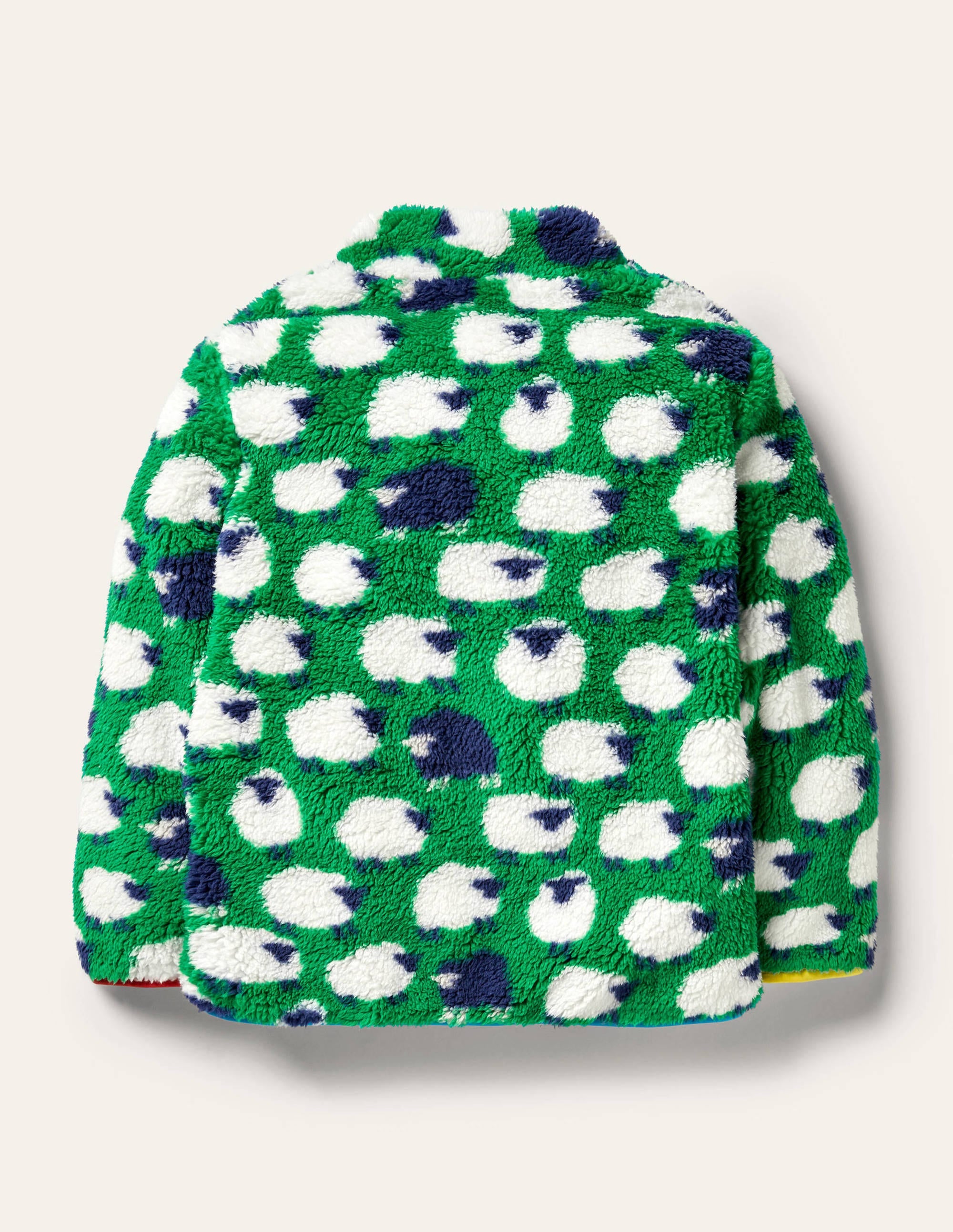Wendbarer Pullover mit Reißverschluss-Paprikagrün, Schaf - Image 2