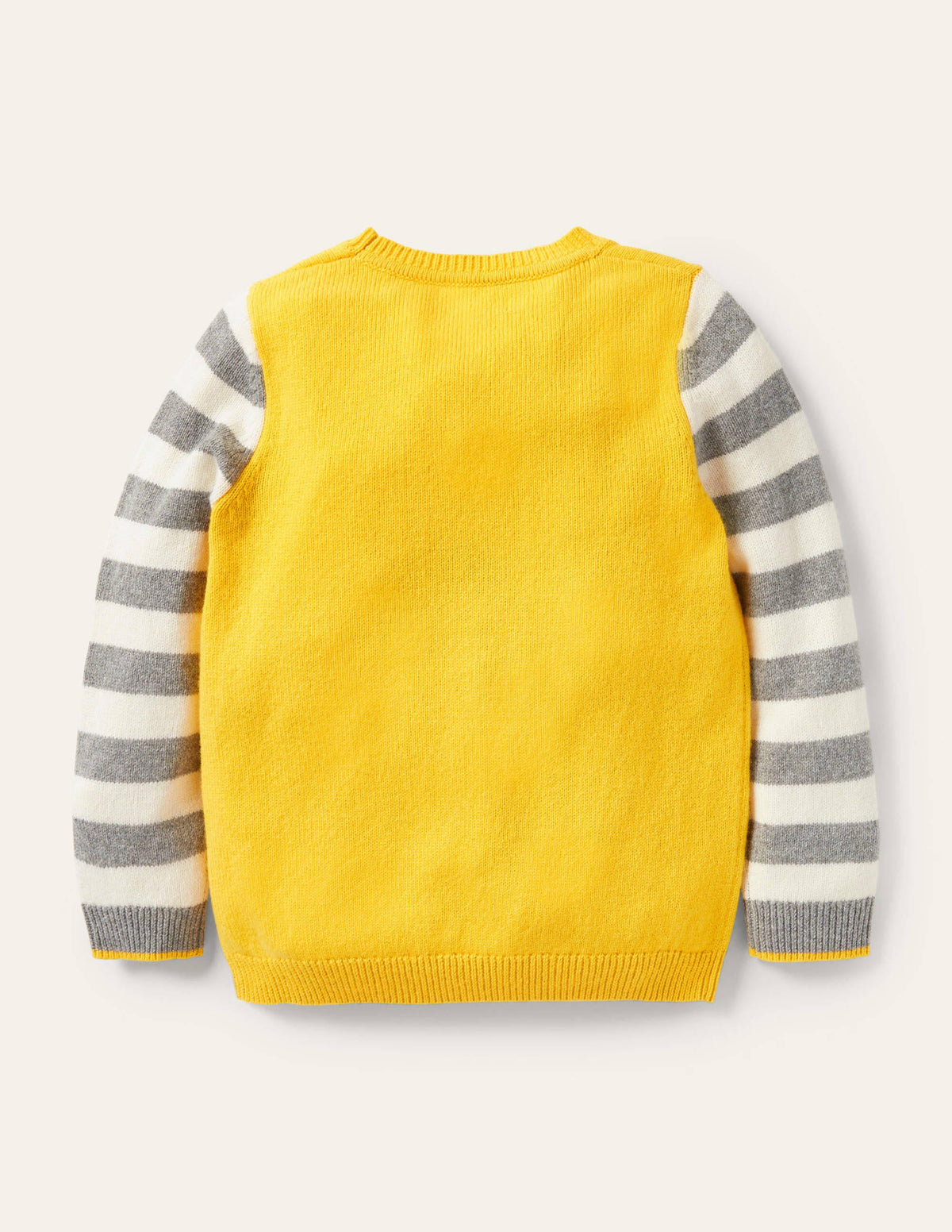 Tierpullover mit Rundhalsausschnitt-Maisgelb, Alpaka - Image 2