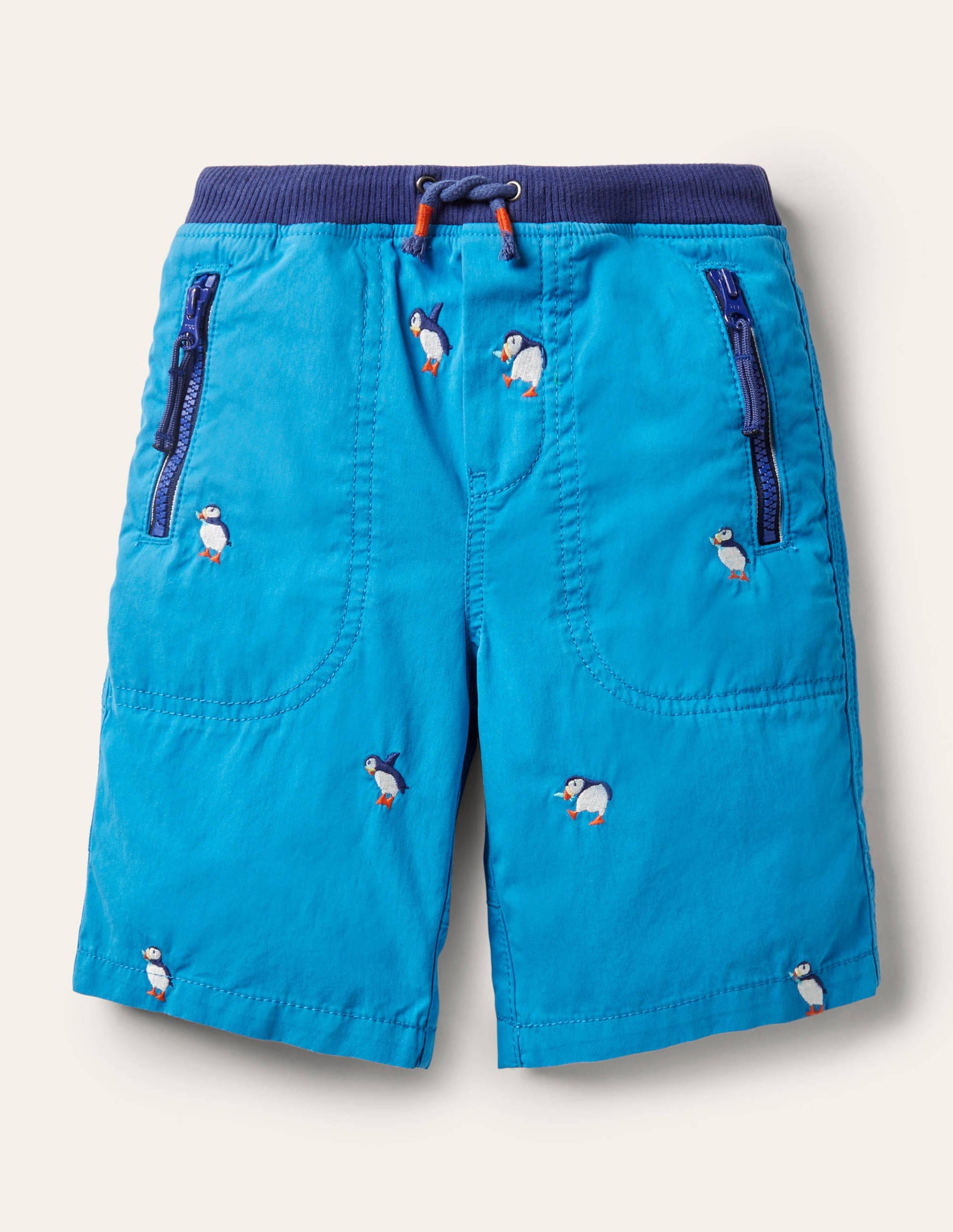 Abenteuer-Shorts-Marokkoblau, Papageitaucher-1