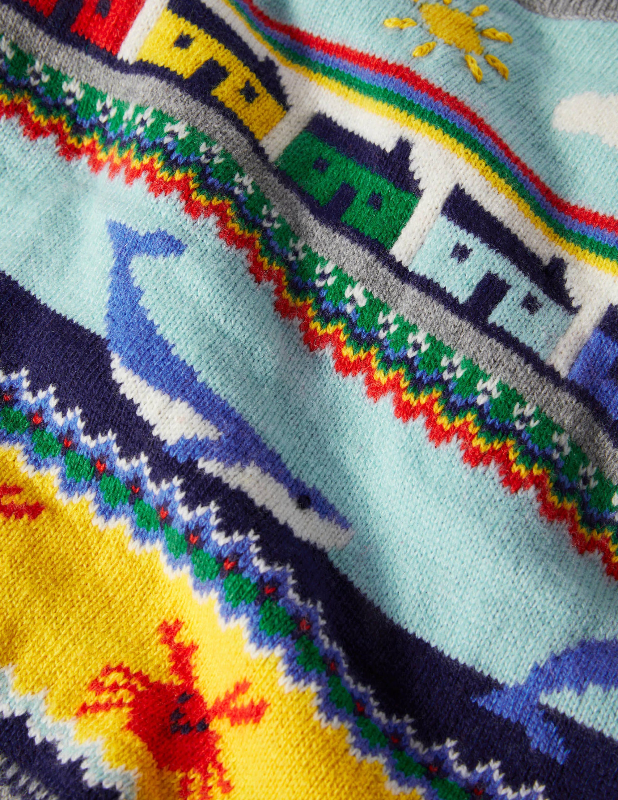 Fair-Isle-Pullover mit Meeresmotiv-Wale/Fair-Isle-Muster - Image 3