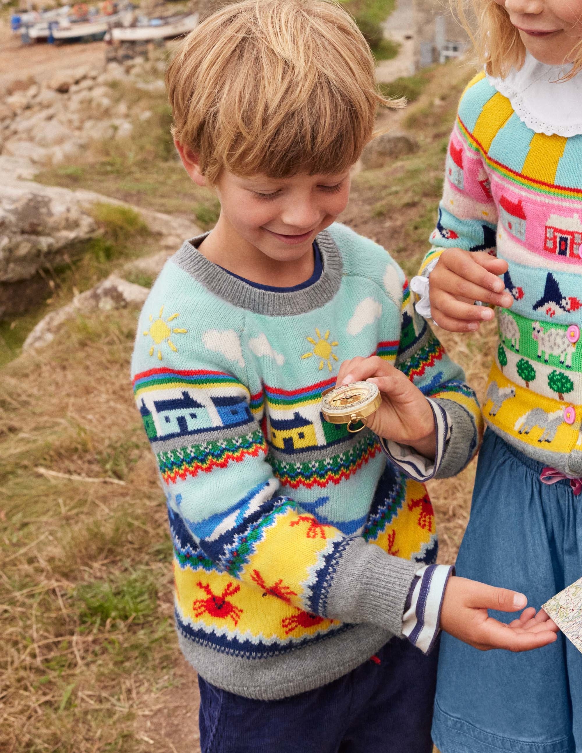 Fair-Isle-Pullover mit Meeresmotiv-Wale/Fair-Isle-Muster - Image 5