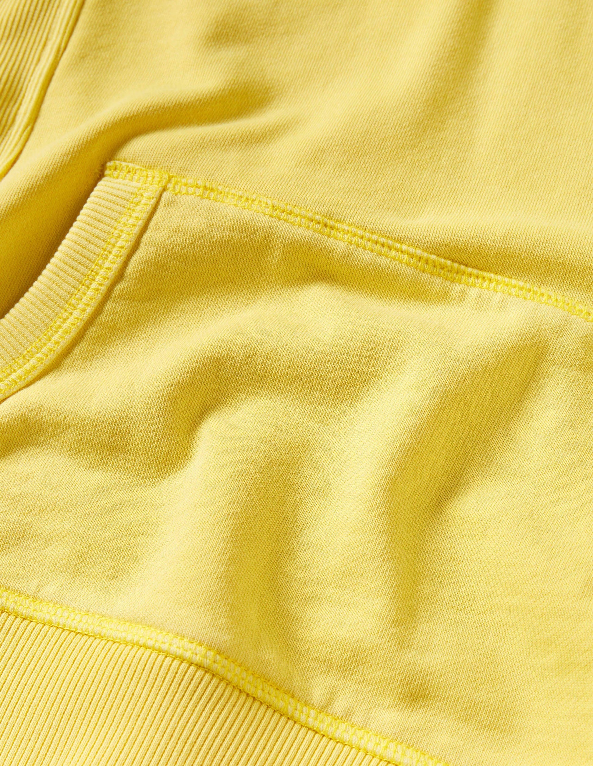 Stückgefärbter Hoodie-Maisgelb-3