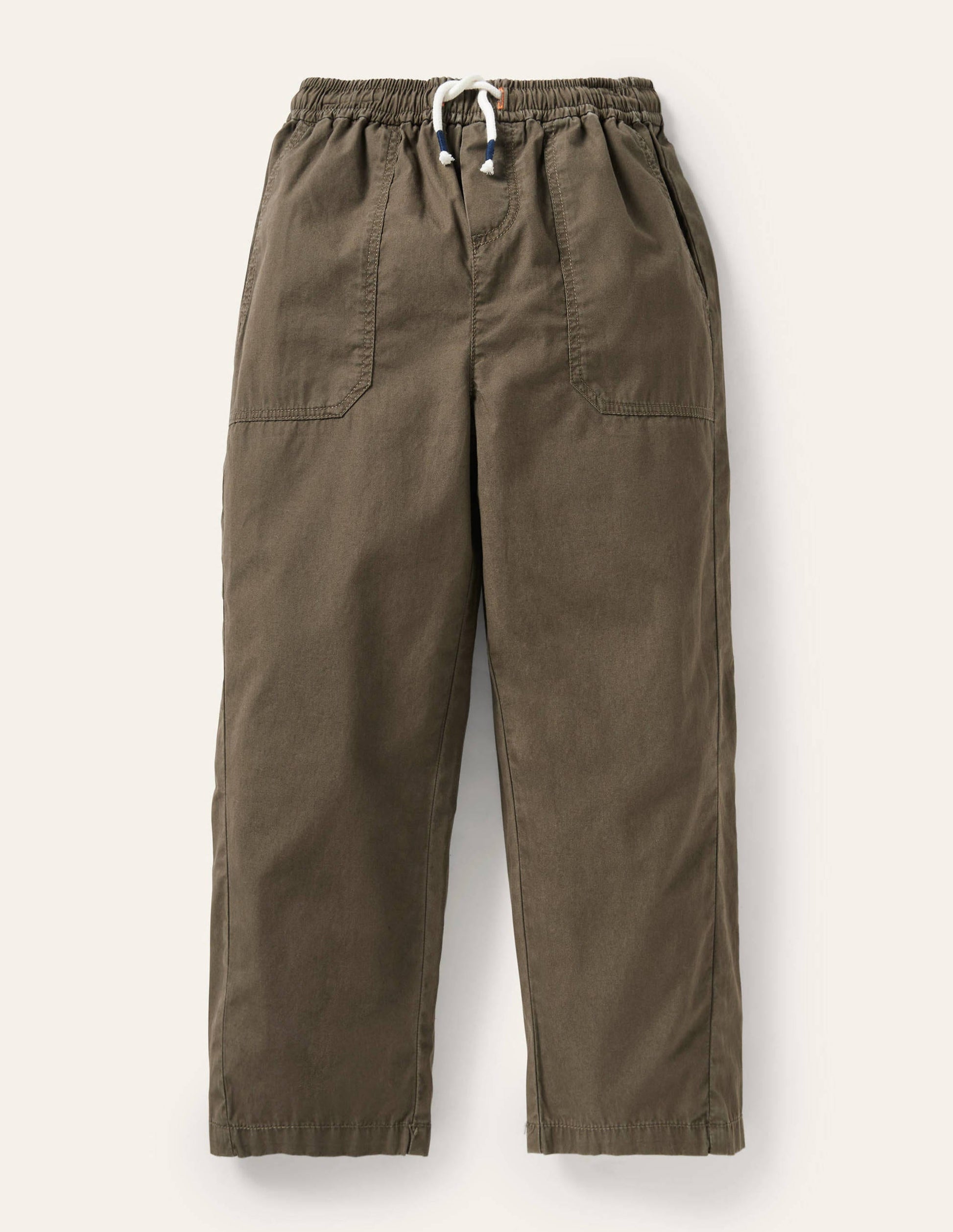 Gefütterte Cordhose-Khaki-1
