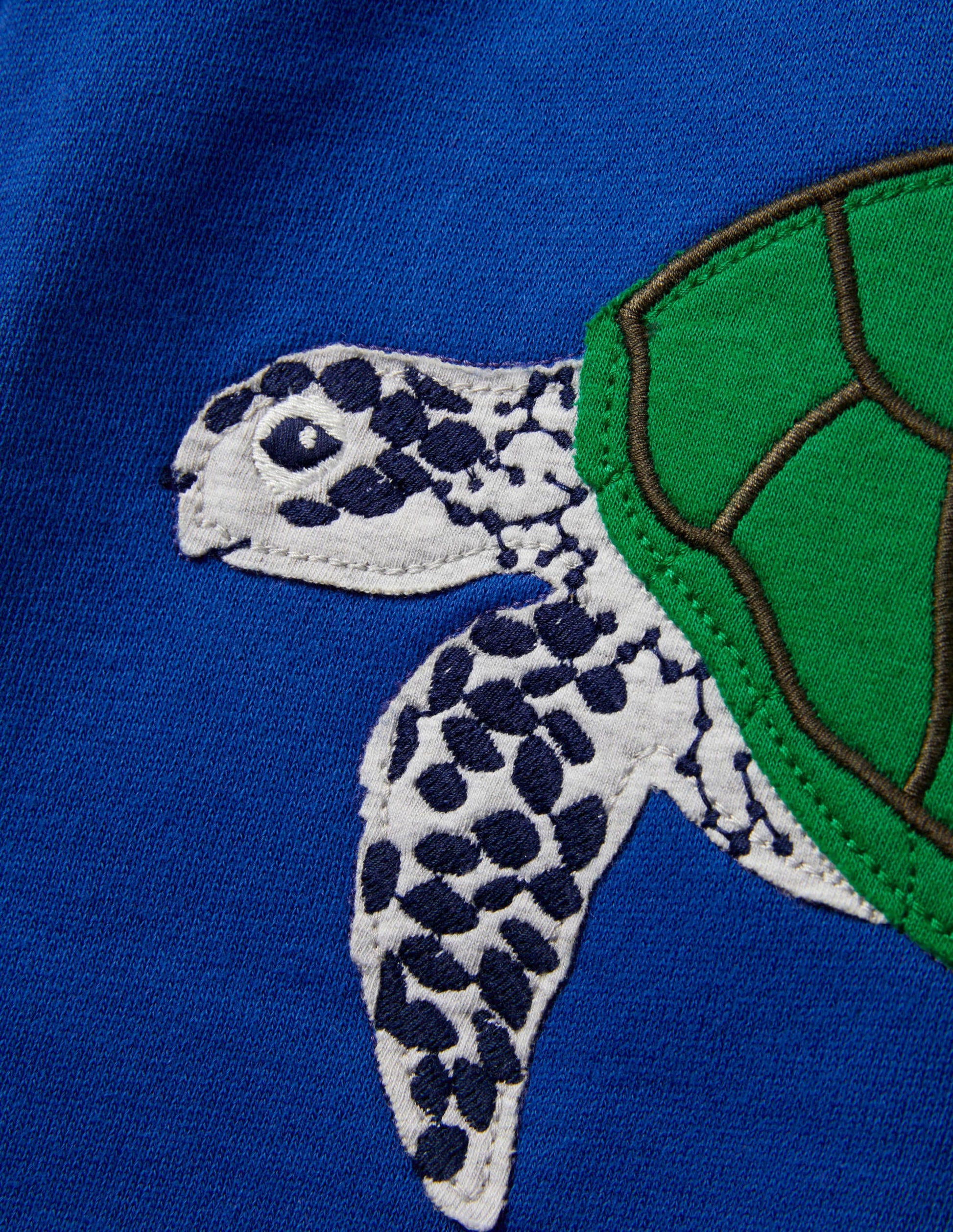 Bas de jogging à appliqué tortue-Tortues bleu brillant-3