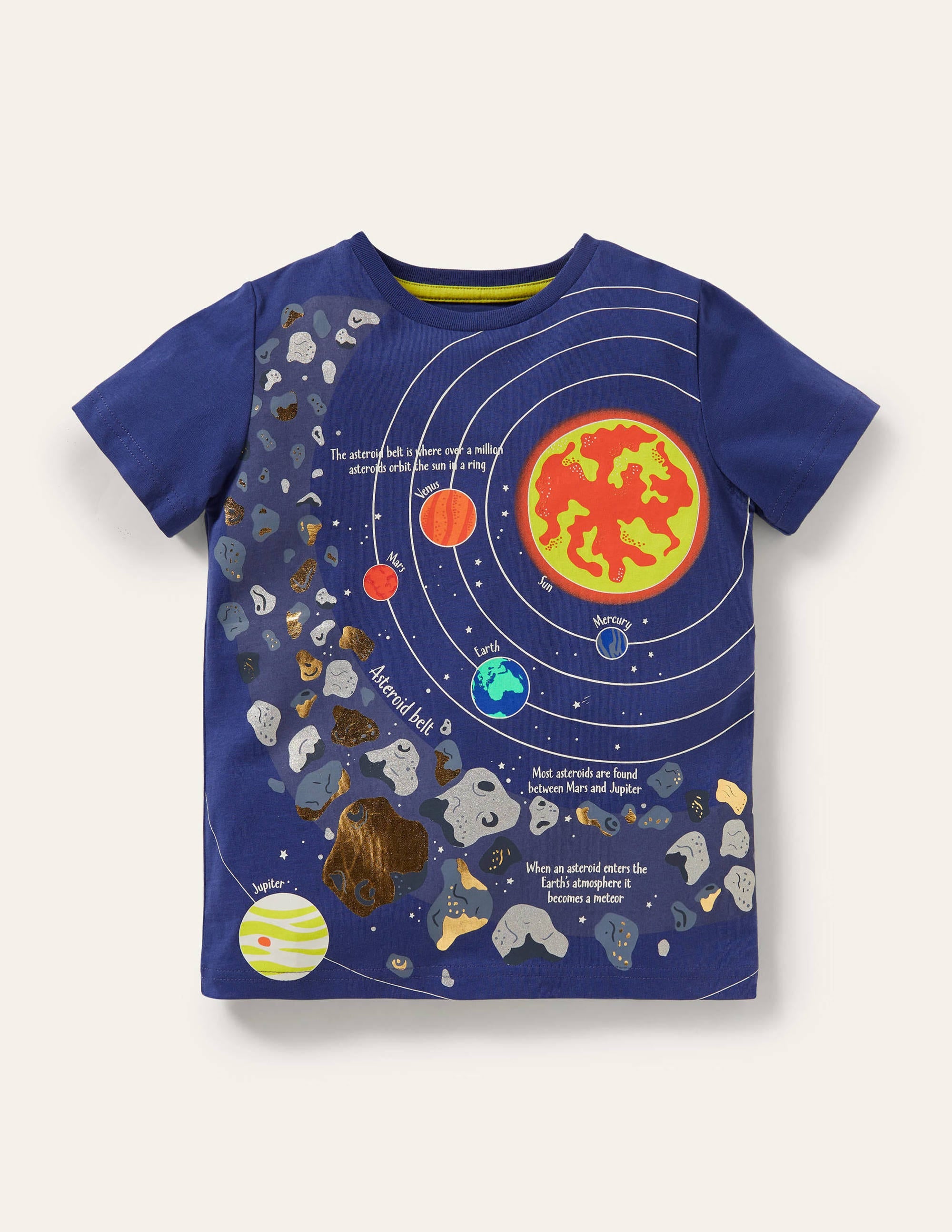 Printed Educational T-shirt-Starboard Blue Planets - Image 1