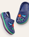 Clogs mit Meeresmotiv-Wellenblau