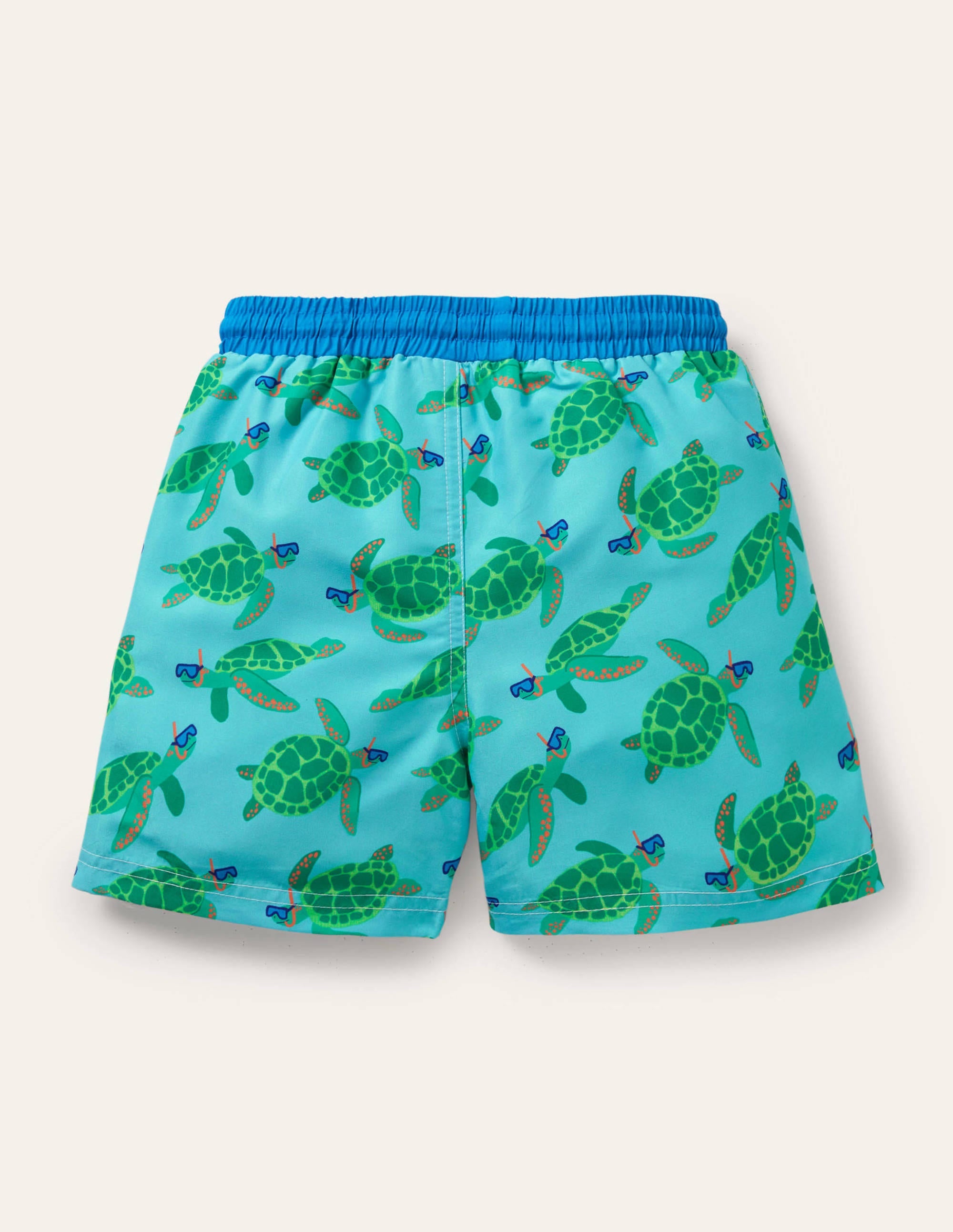 Gemusterte Badeshorts-Wasserblau, Schildkröten - Image 2