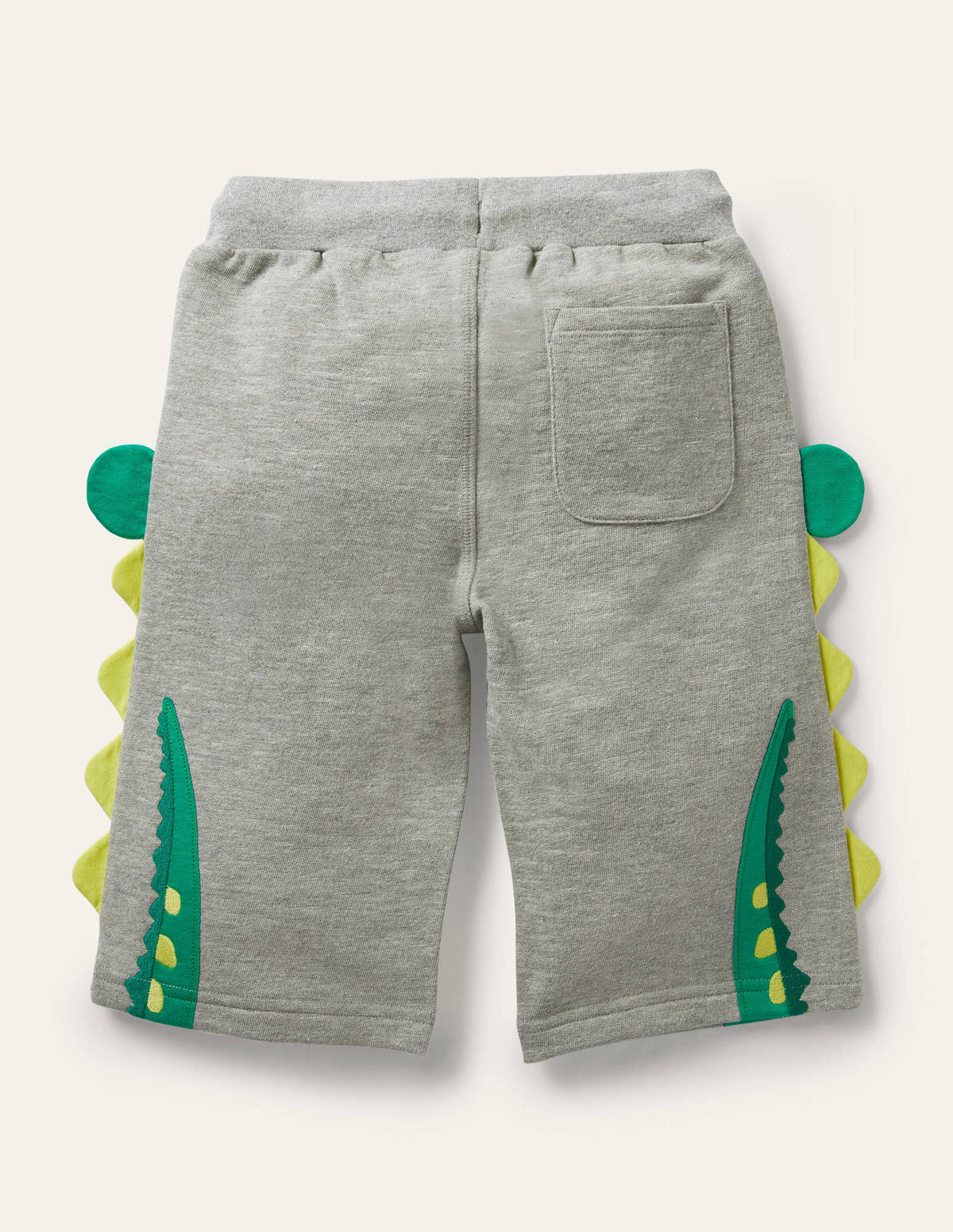Appliqué Jersey Baggies-Grey Marl Crocodile-2