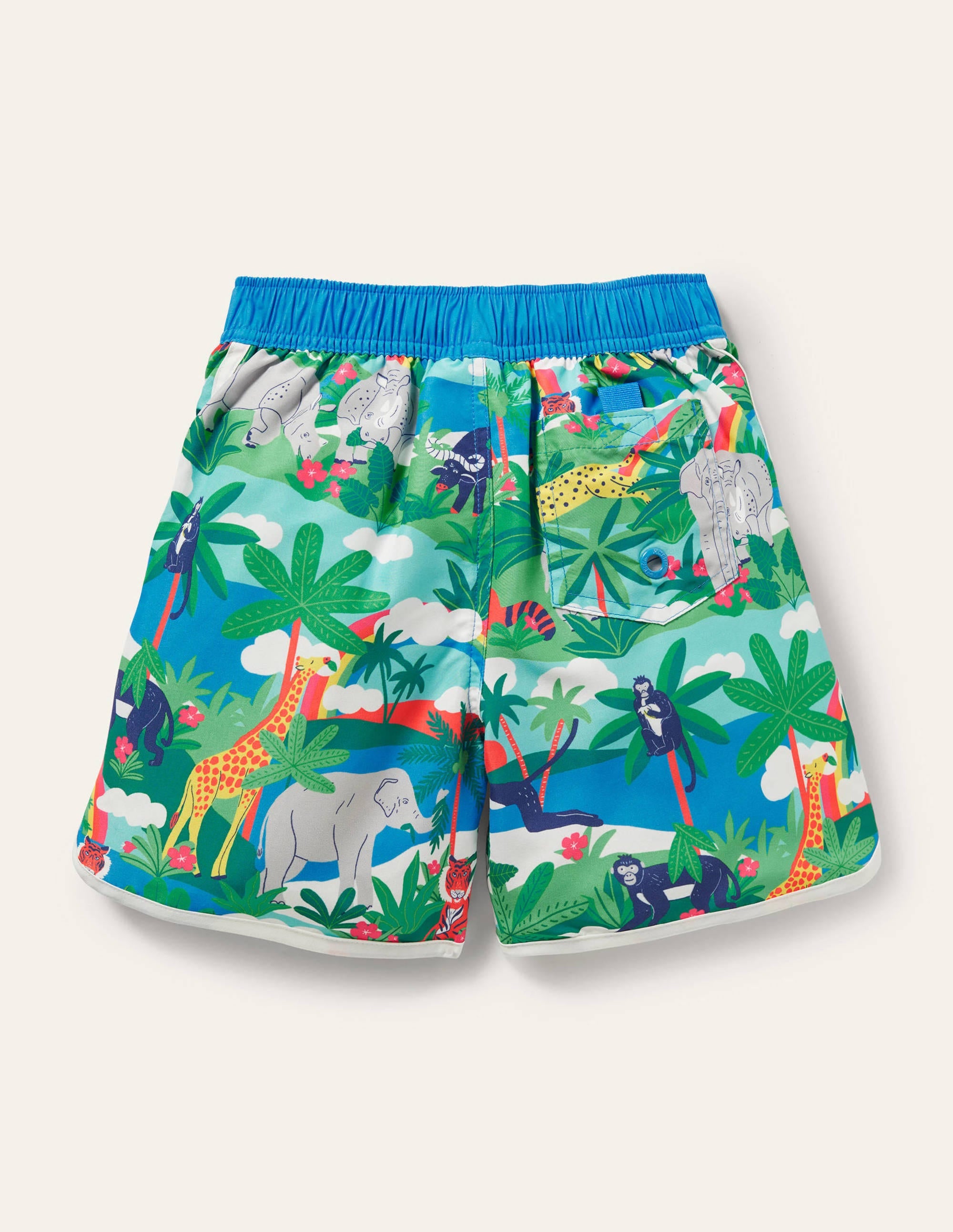 Surf Shorts-Multi Swim Jungle Scene - Image 2