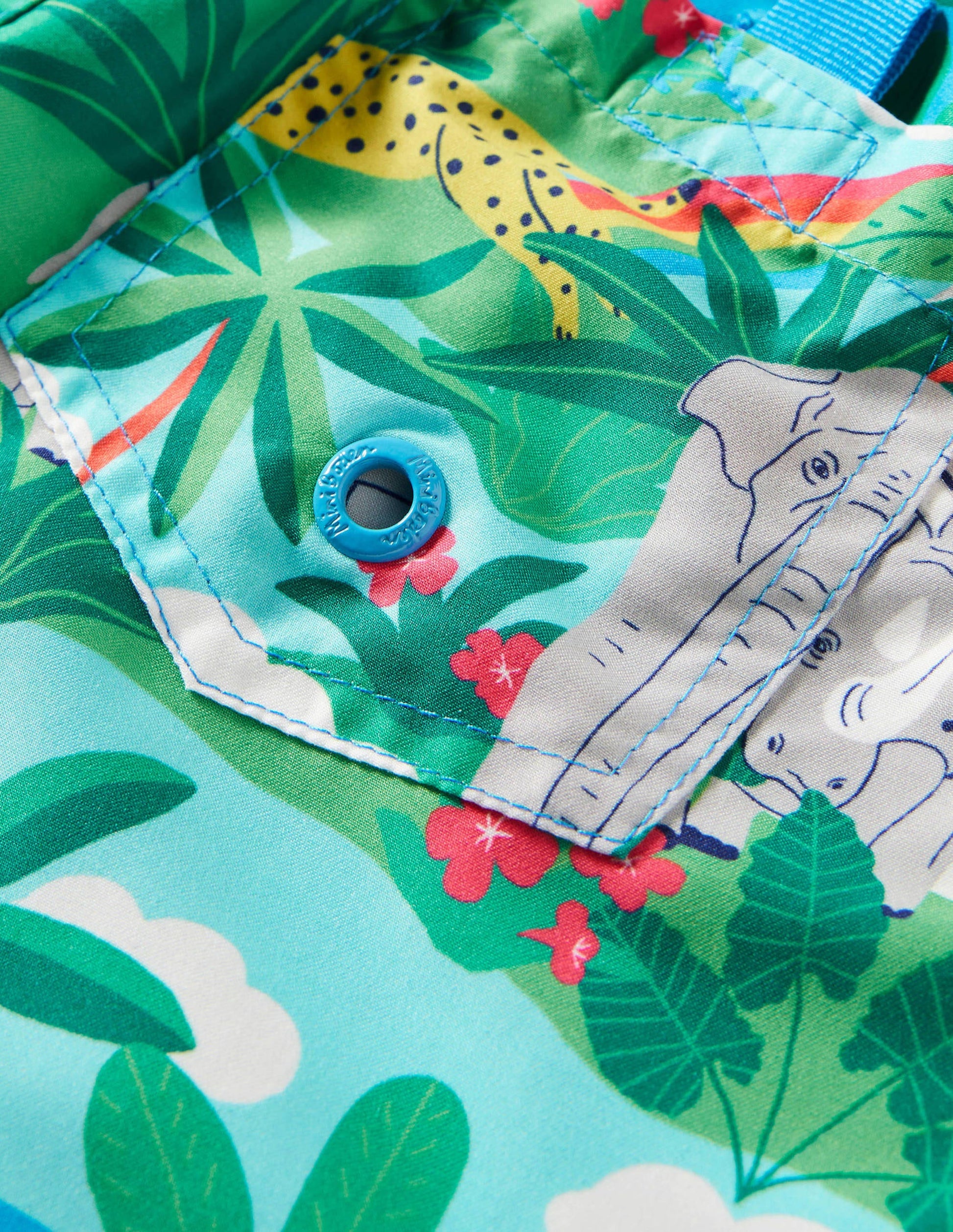 Surf Shorts-Multi Swim Jungle Scene-3