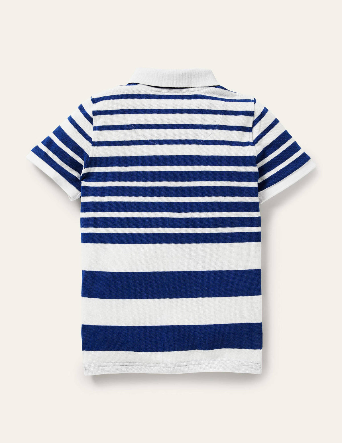 Polo en piqué-Rayé dégradé bleu vague-2