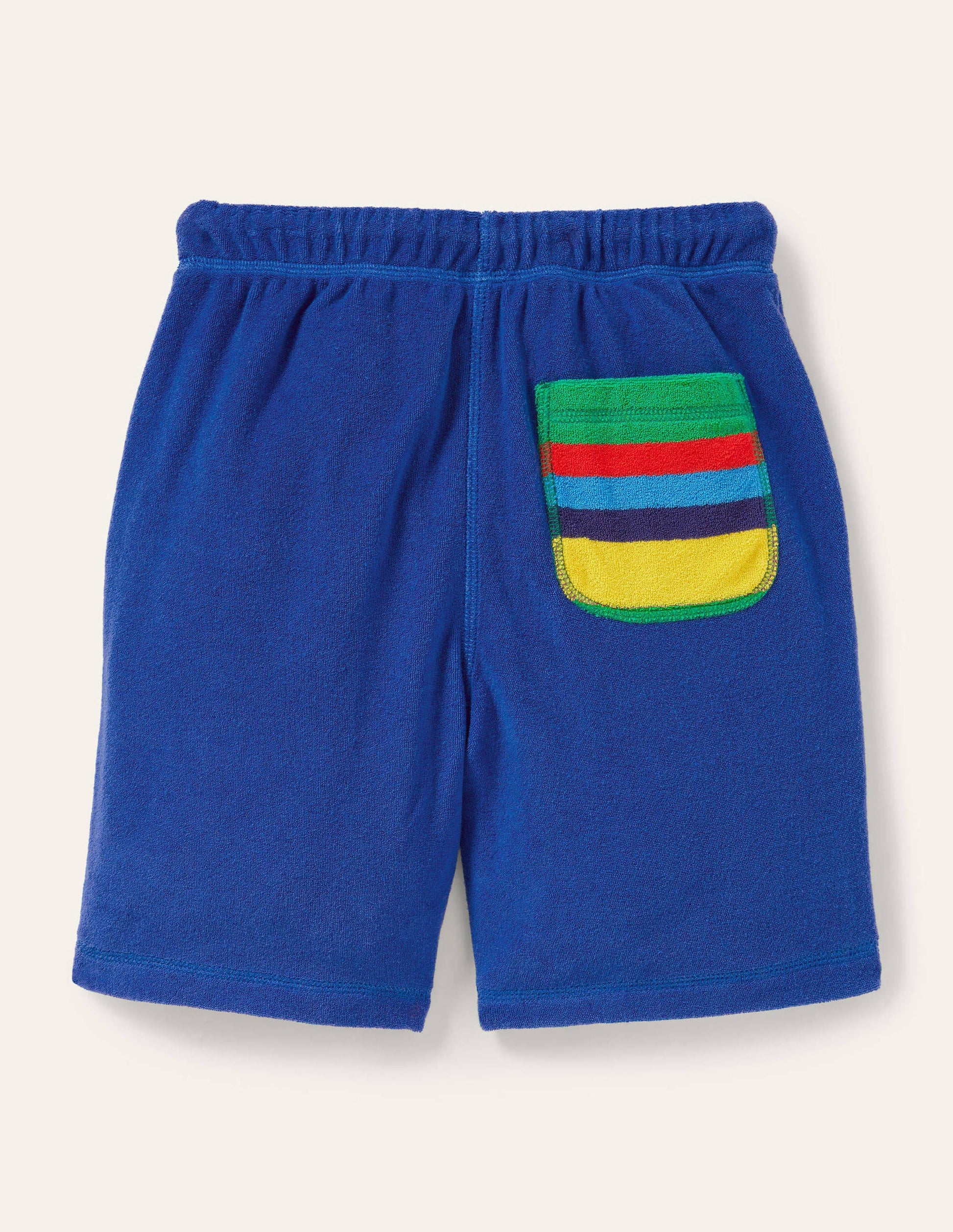 Frottee-Sweatshorts-Wellenblau, Regenbogen-2