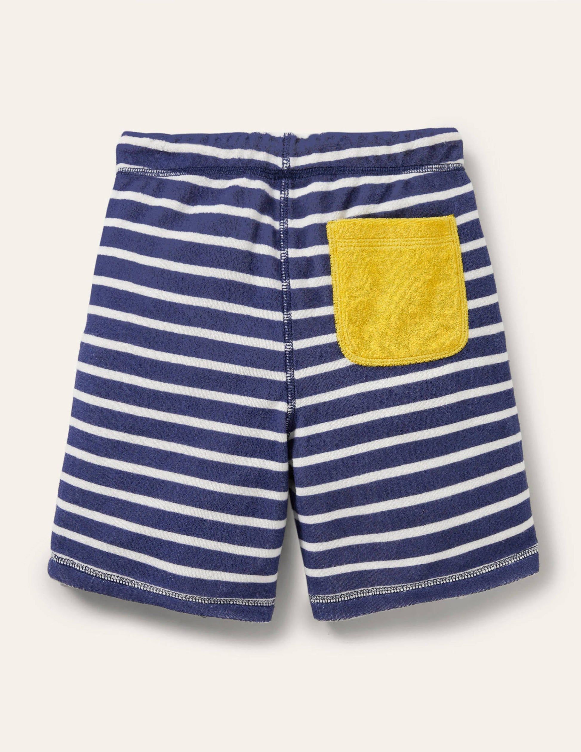 Frottee-Sweatshorts-Segelblau/Weiß-2