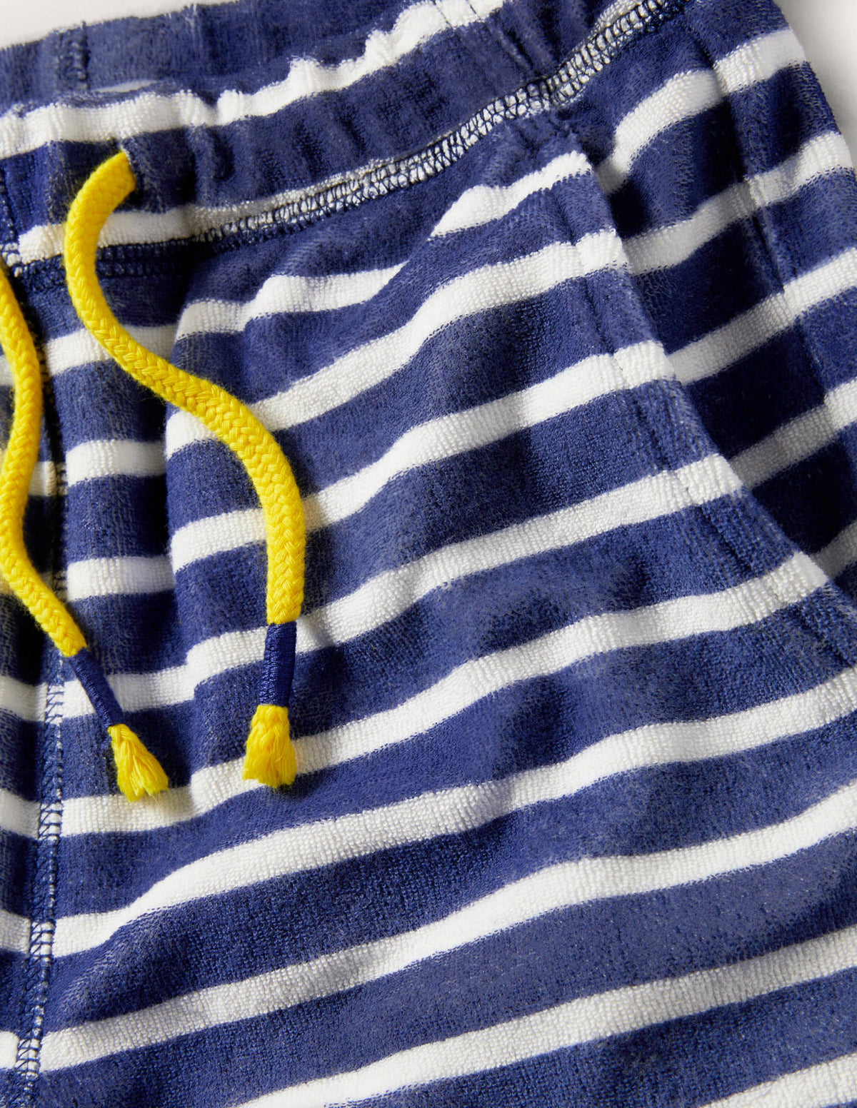 Frottee-Sweatshorts-Segelblau/Weiß-3