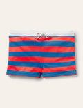 Badehose-Marmeladenrot/Marineblau, Gestreift