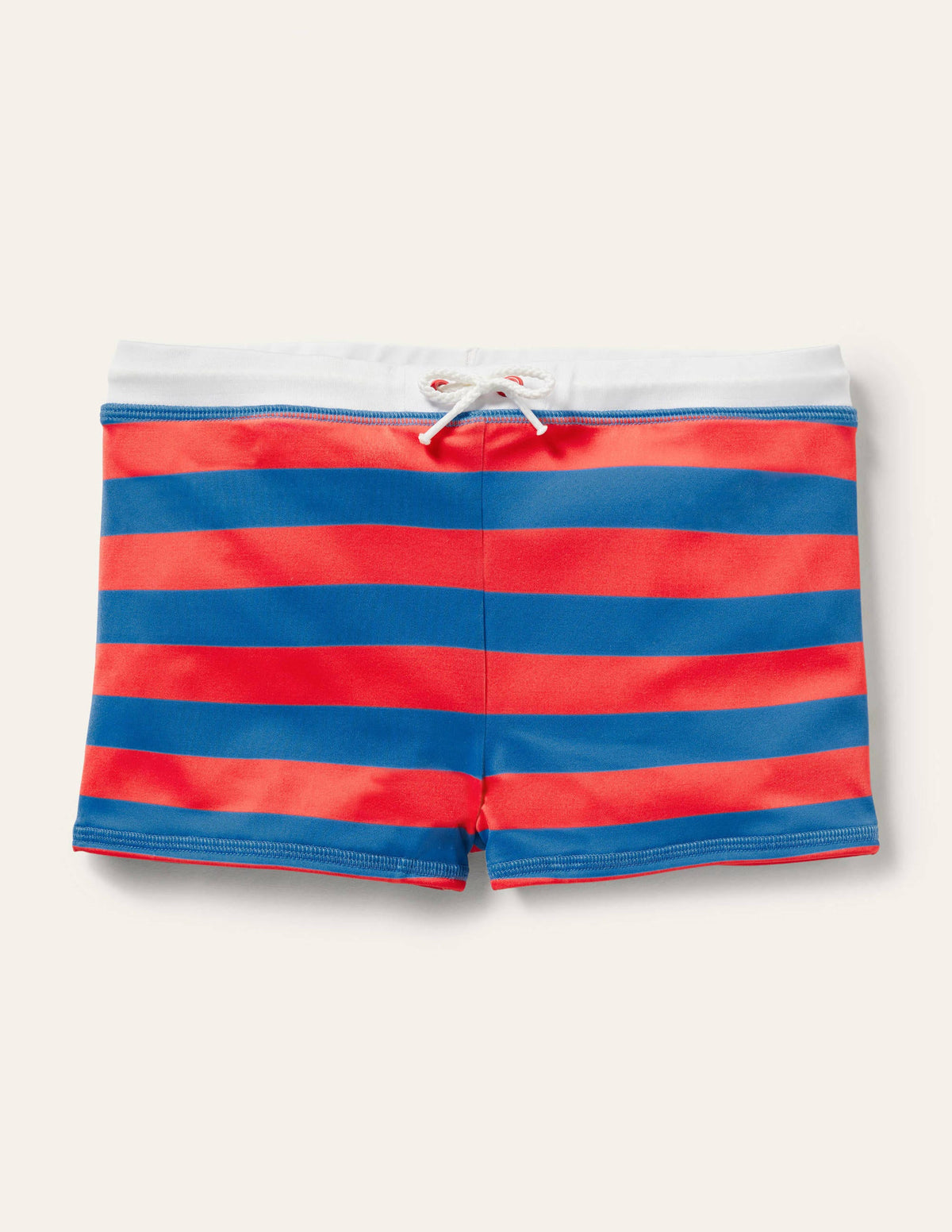 Badehose-Marmeladenrot/Marineblau, Gestreift-1