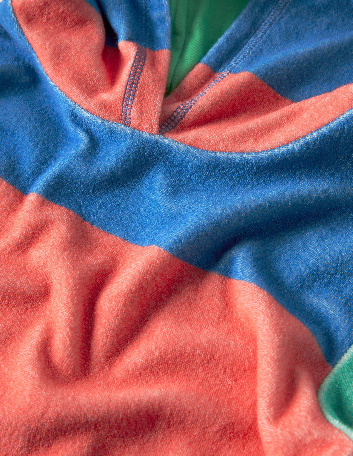 Frottee-Badeponcho-Bunt, Gestreift - Image 3