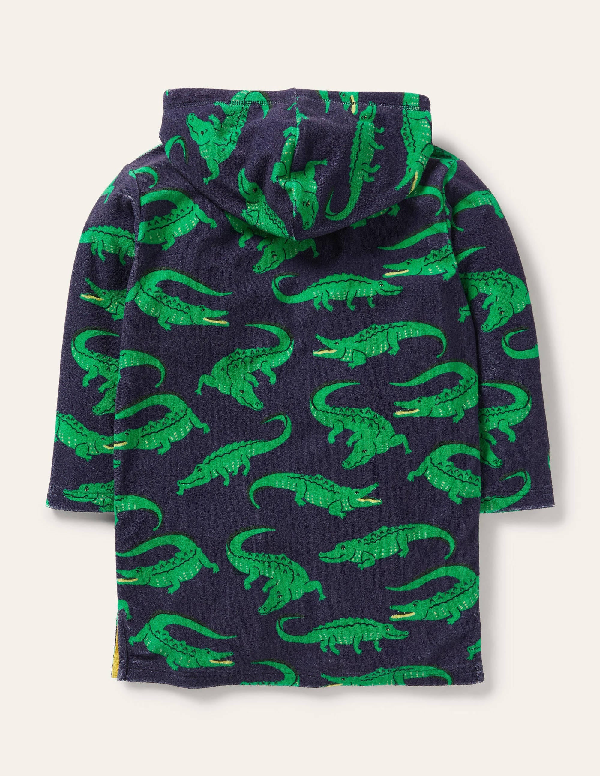 Frottee-Badeponcho-Schuluniform-Navy, Krokodile - Image 2