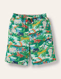 Shorts zum Hineinschlüpfen mit Kordelzug-Dschungelszene