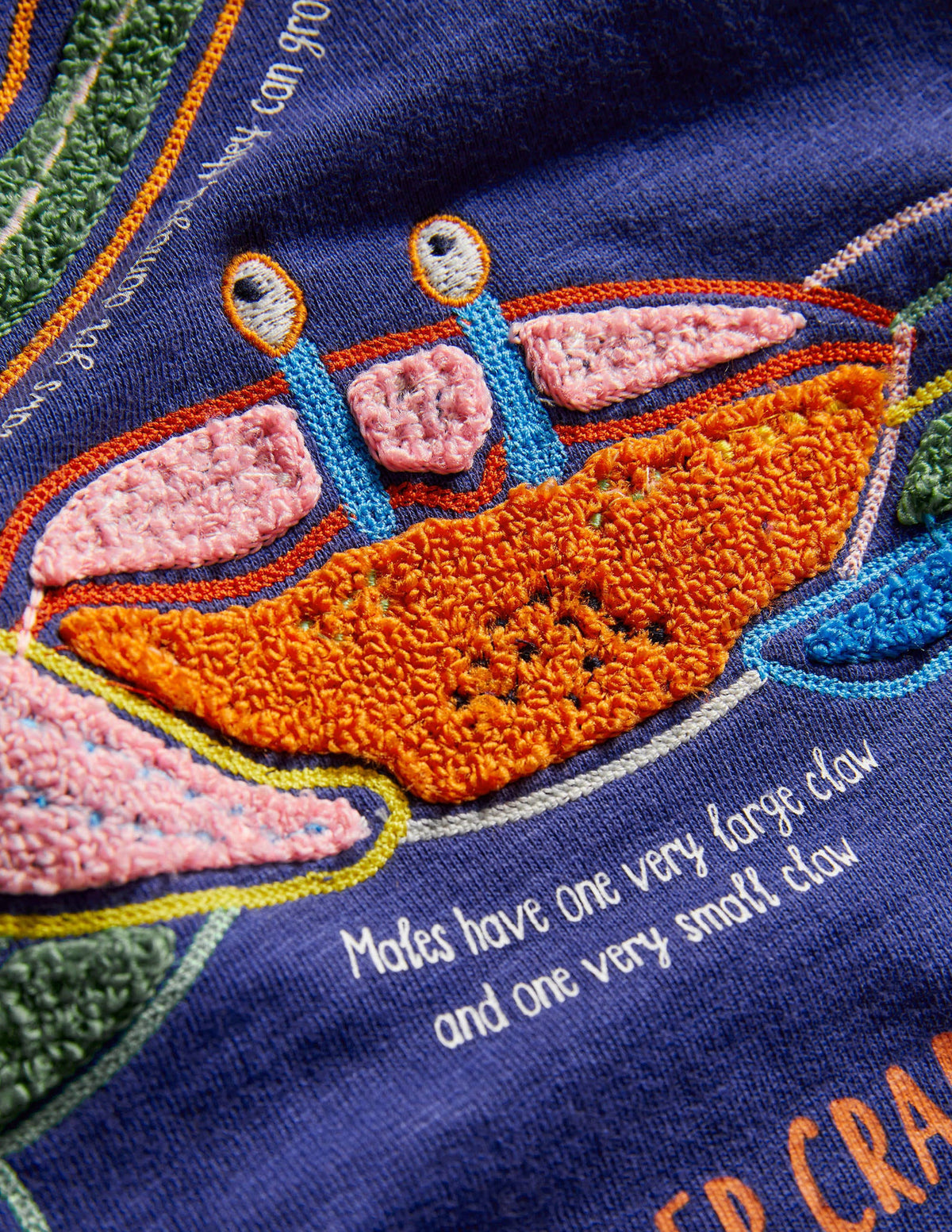 Sweatshirt mit Krabbenapplikation-Segelblau - Image 3
