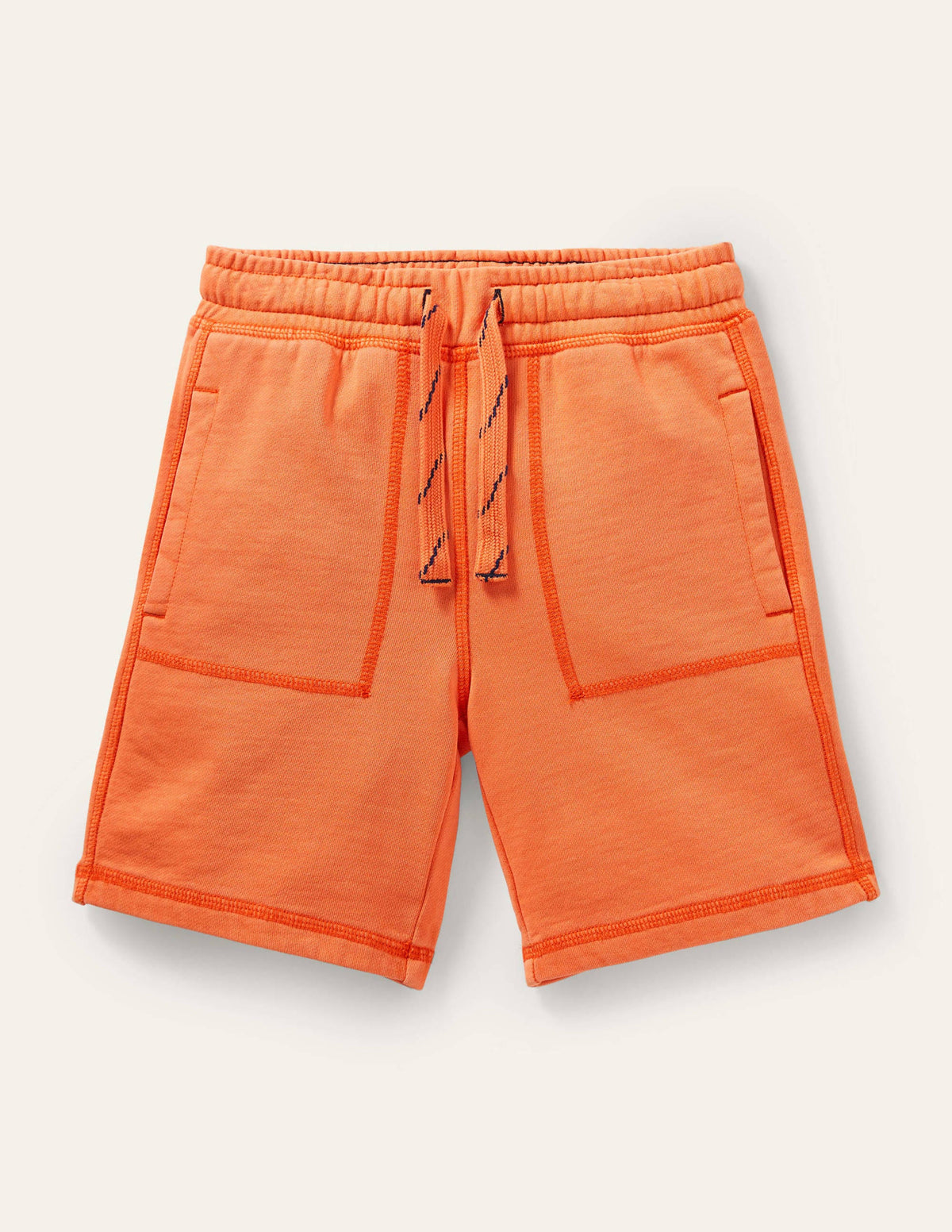 Garment-dyed Sweatshorts-Satsuma Orange - Image 1