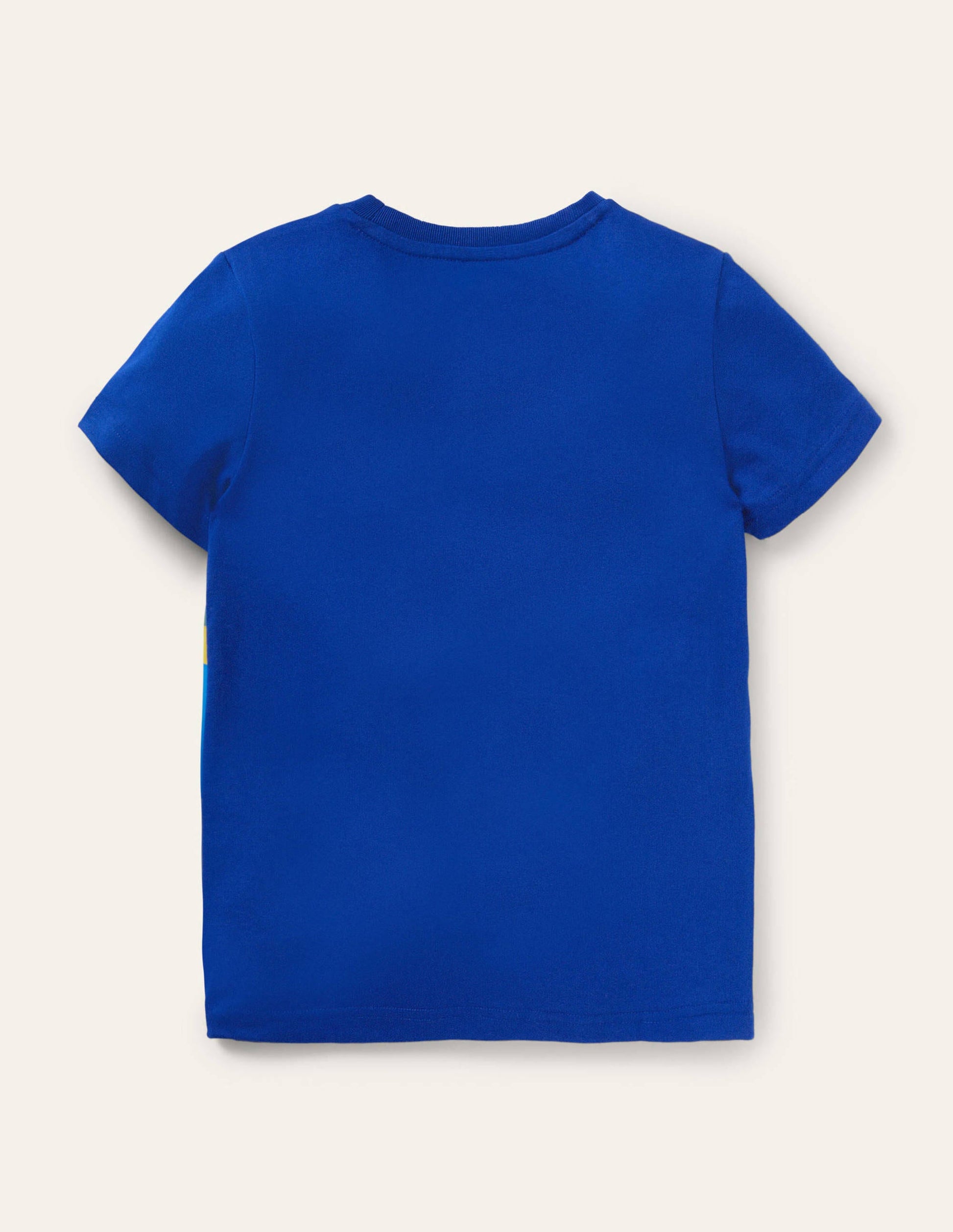 T-shirt éducatif à imprimé-Tsunami bleu vague-2