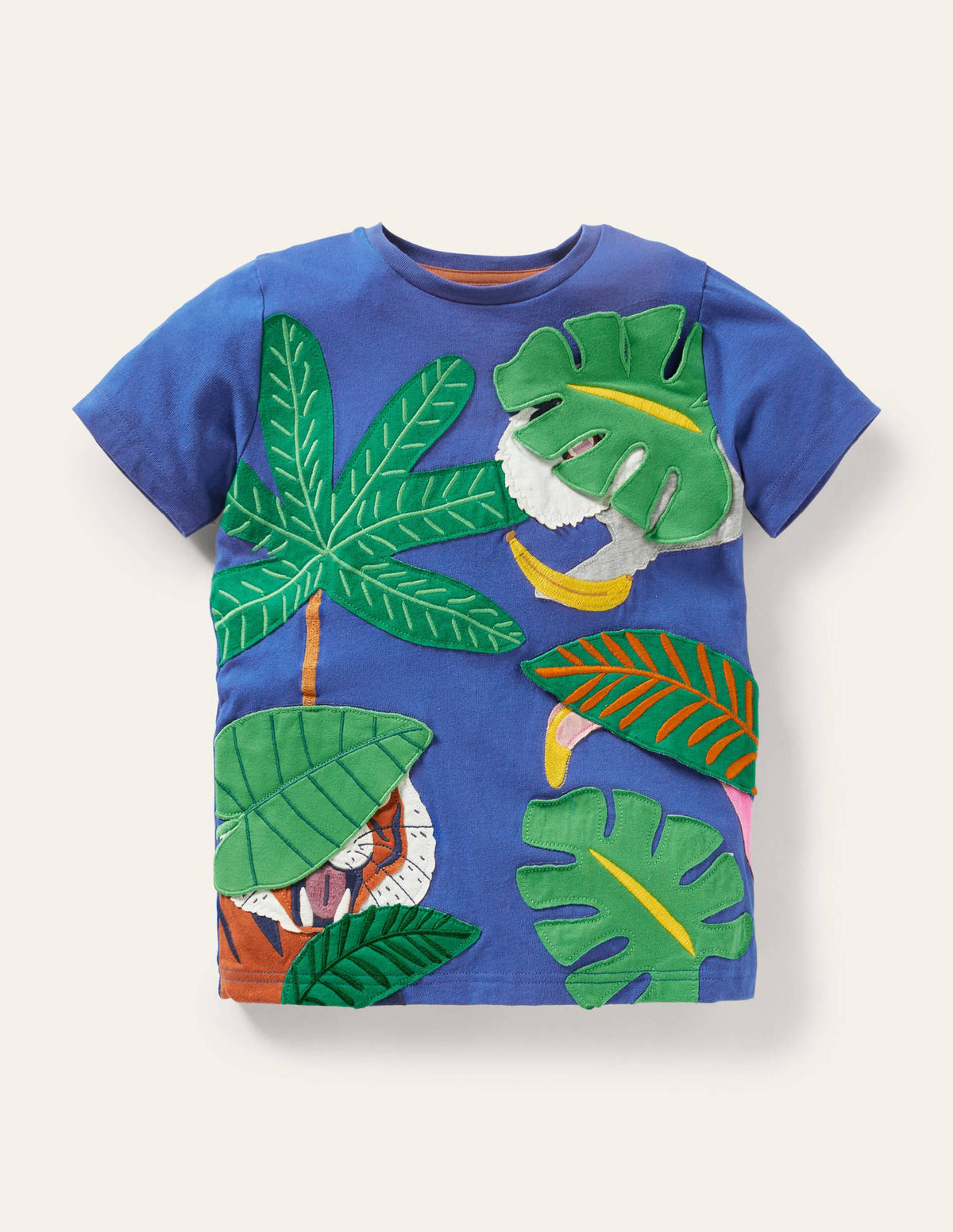 Lift-the-flap Animal T-shirt-Bluebell Blue Peeping Jungle-1