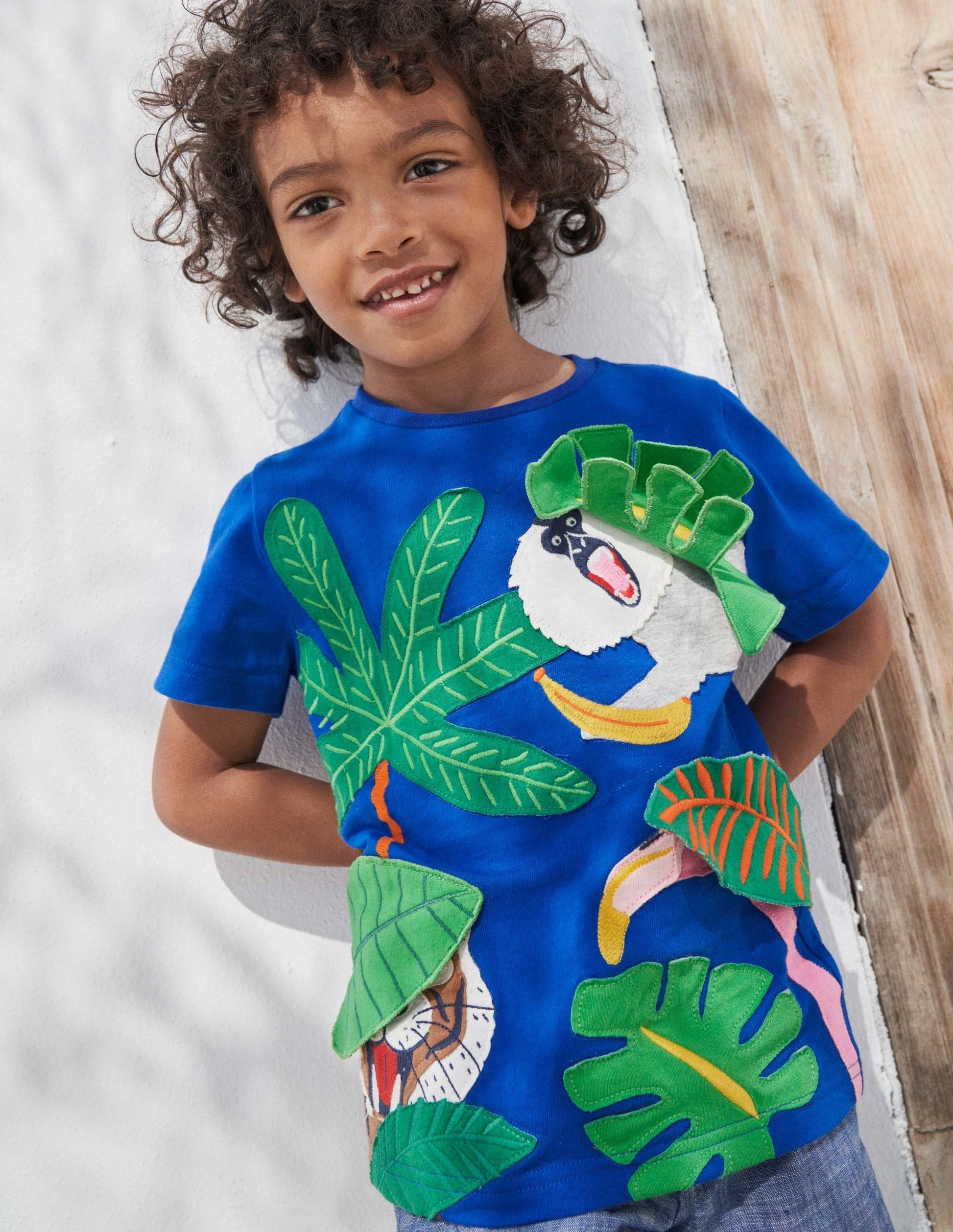 Lift-the-flap Animal T-shirt-Bluebell Blue Peeping Jungle-5