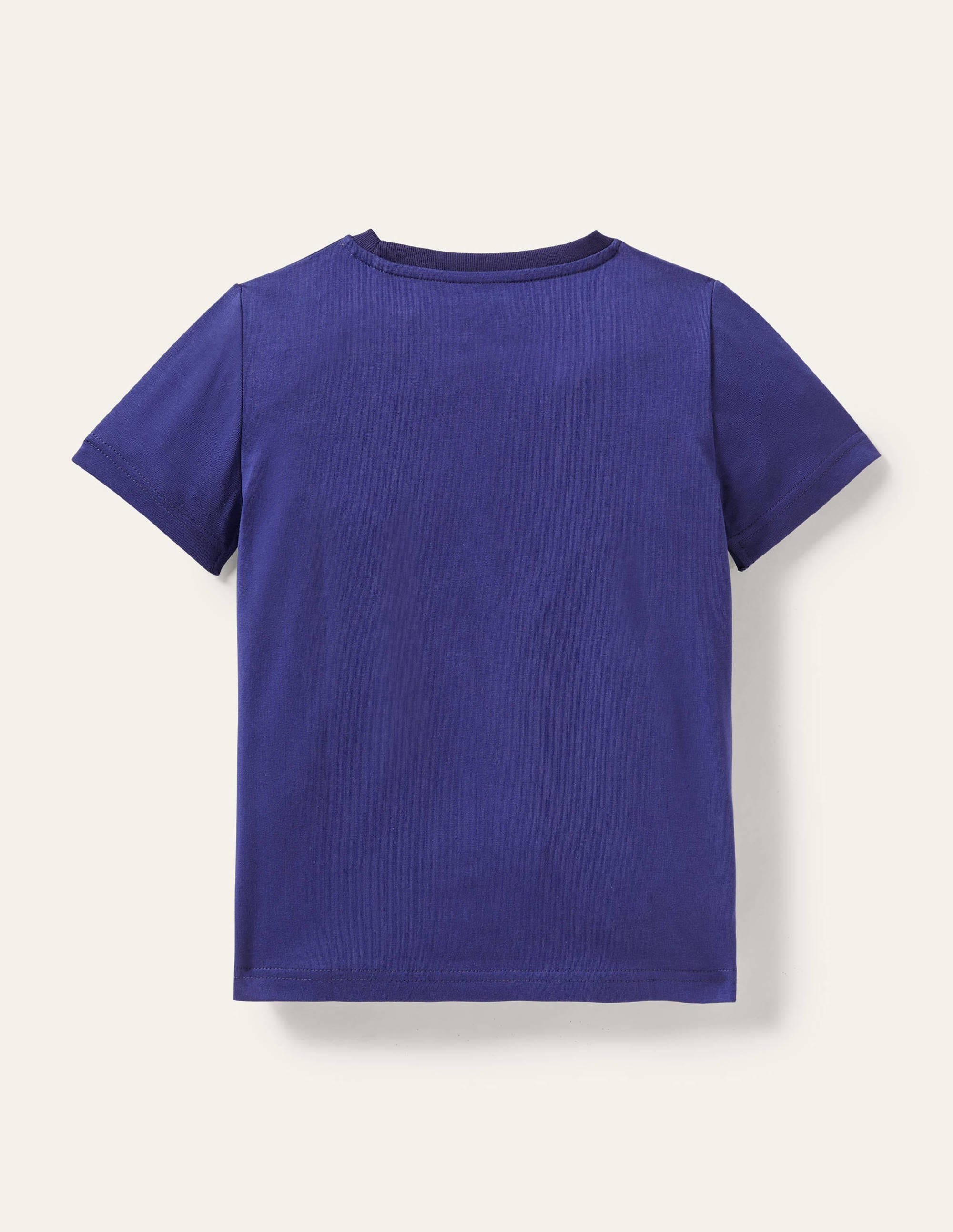 T-Shirt mit fröhlicher Tierapplikation-Segelblau, Flamingo - Image 2