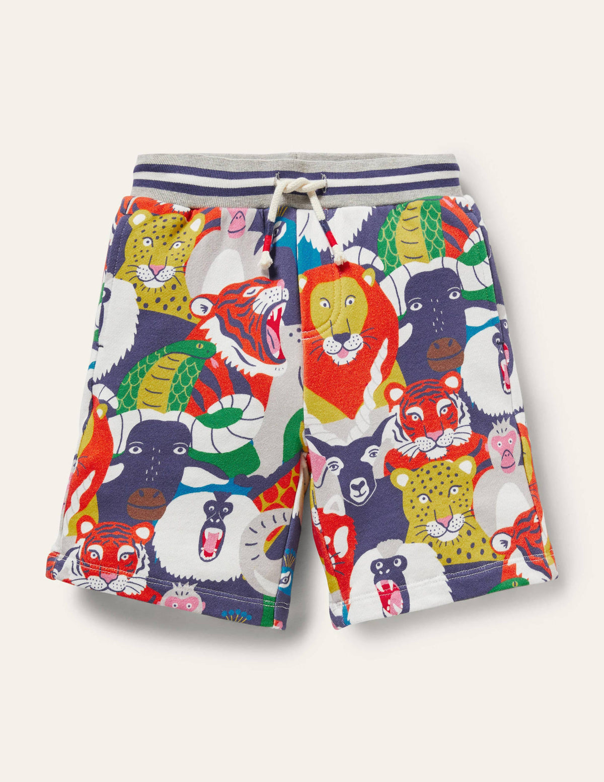 Gemusterte Sweatshorts-Bunt, Wilder Dschungel - Image 1